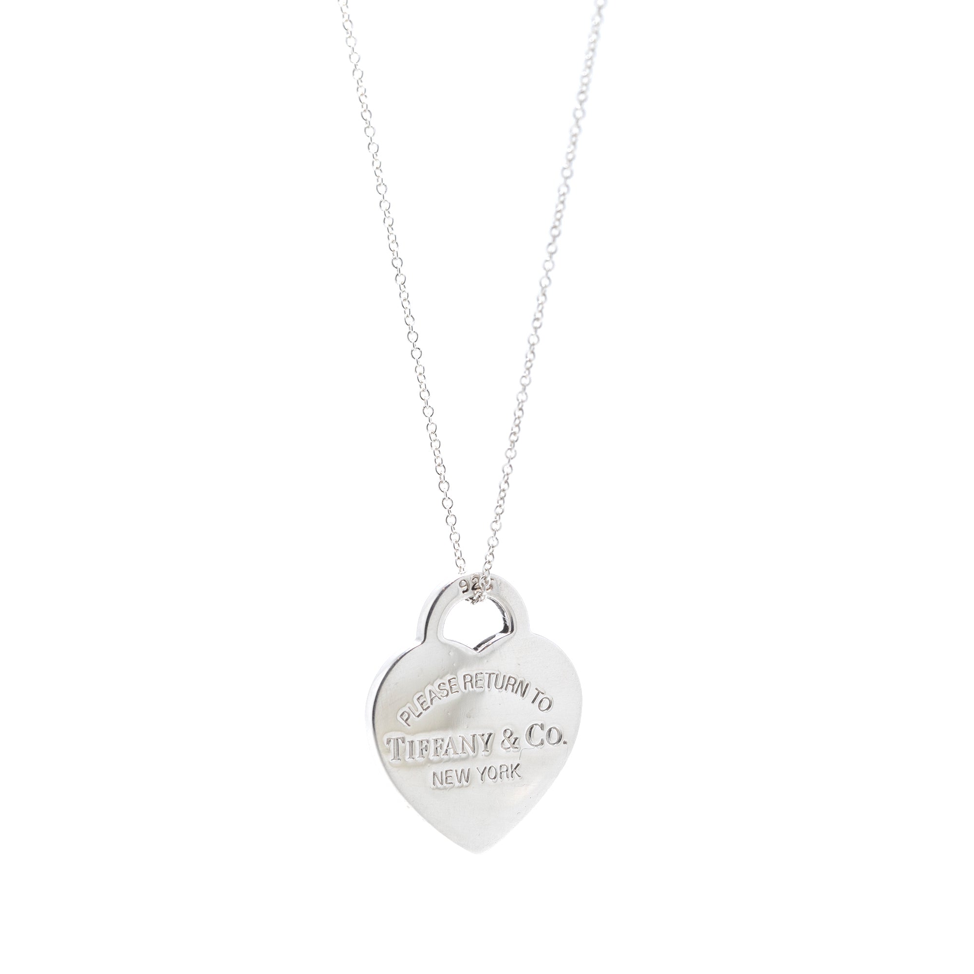 Tiffany & Co. Return to Tiffany Medium Heart Tag Charm Necklace