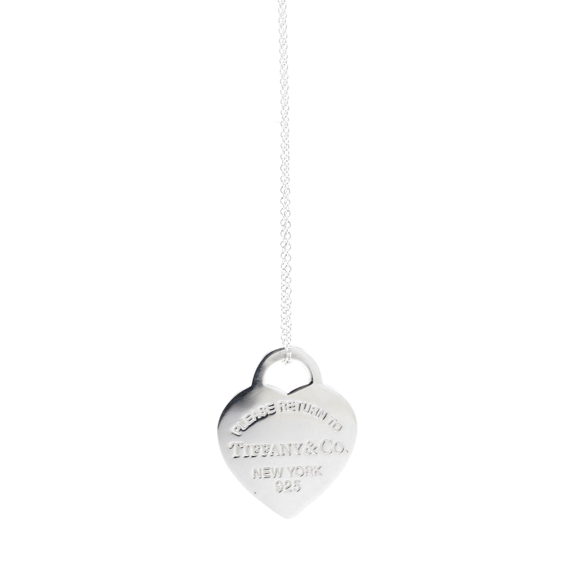 Tiffany & Co. Return to Tiffany Medium Heart Tag Charm Necklace