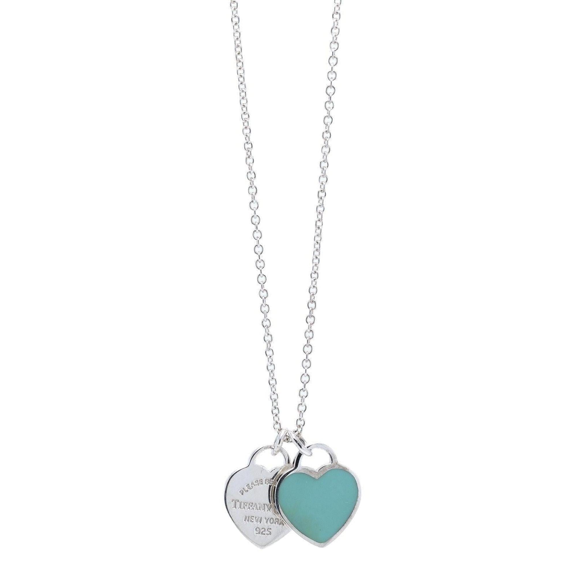 Tiffany & Co. Return to Tiffany Mini Double Heart Tag Pendant