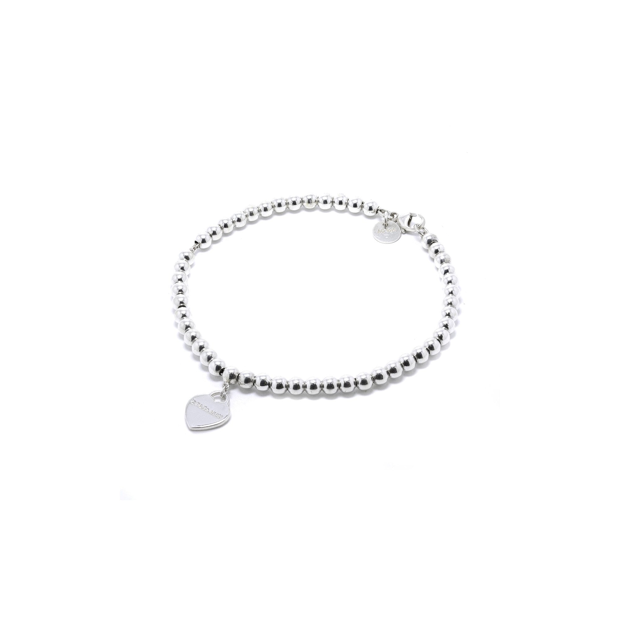 Tiffany & Co. Return to Tiffany Mini Heart Tag Bead Bracelet
