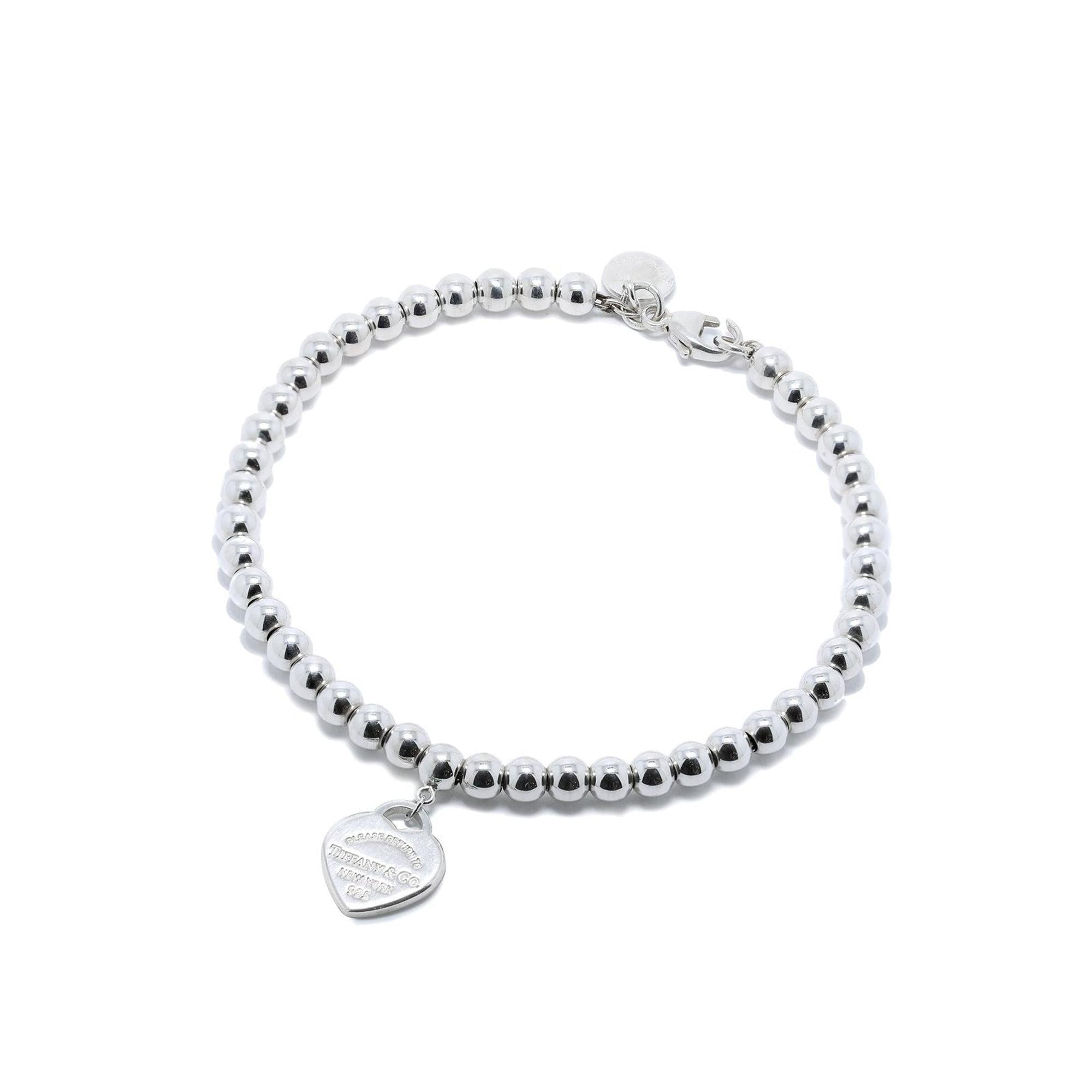 Tiffany & Co. Return to Tiffany Mini Heart Tag Bead Bracelet