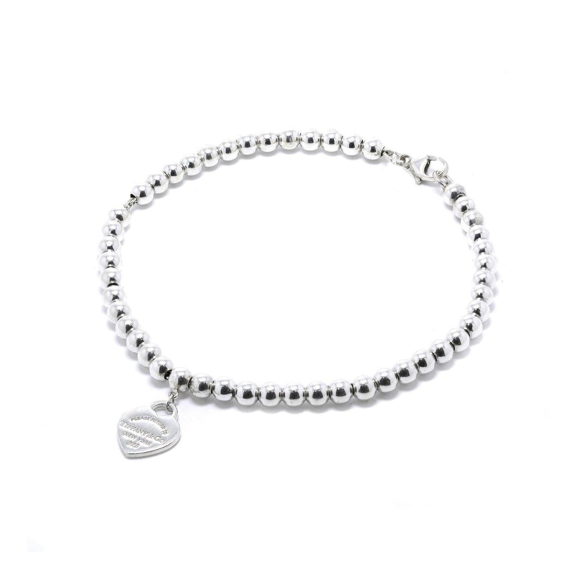Tiffany & Co. Return to Tiffany Mini Heart Tag Bead Bracelet