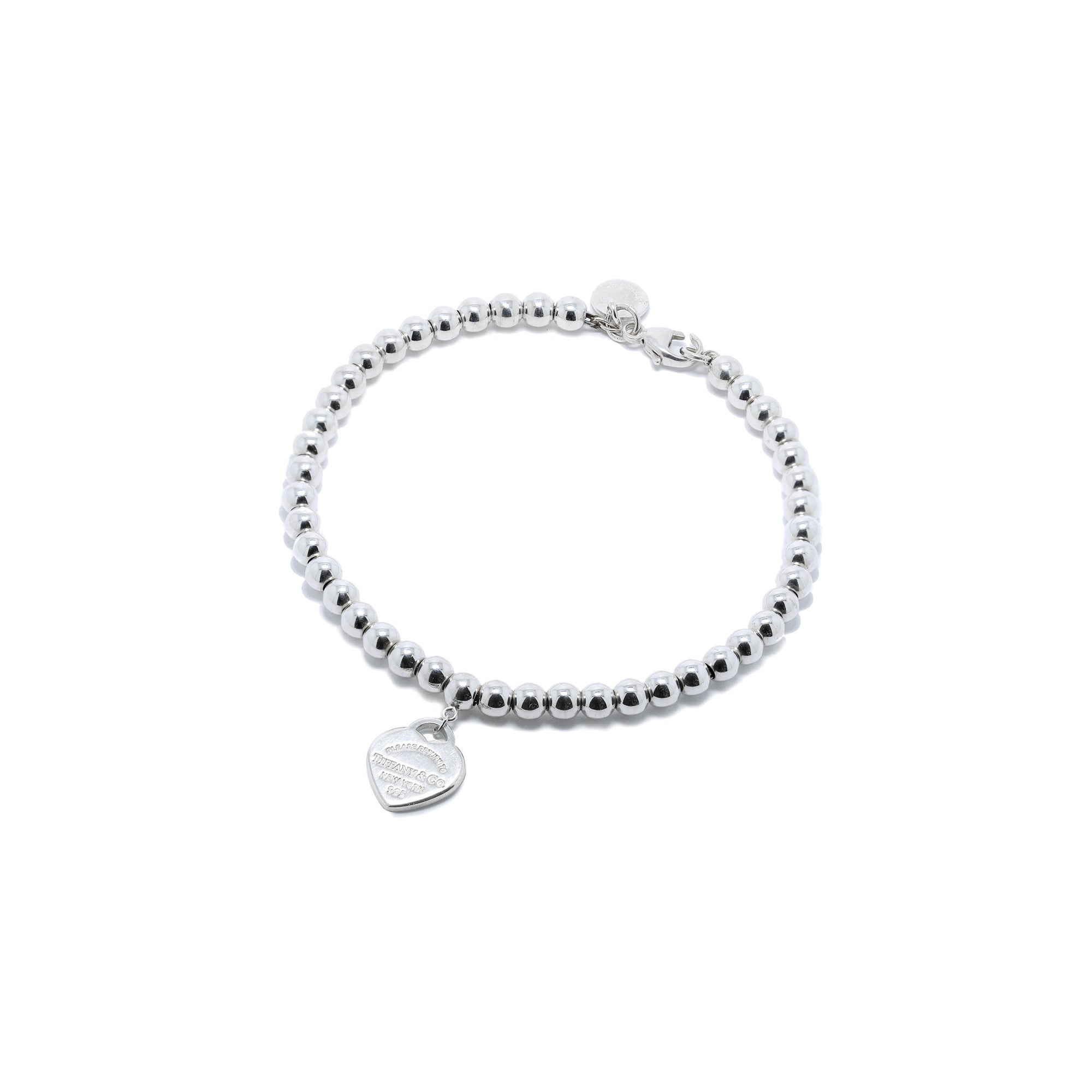Tiffany & Co. Return to Tiffany Mini Heart Tag Bead Bracelet