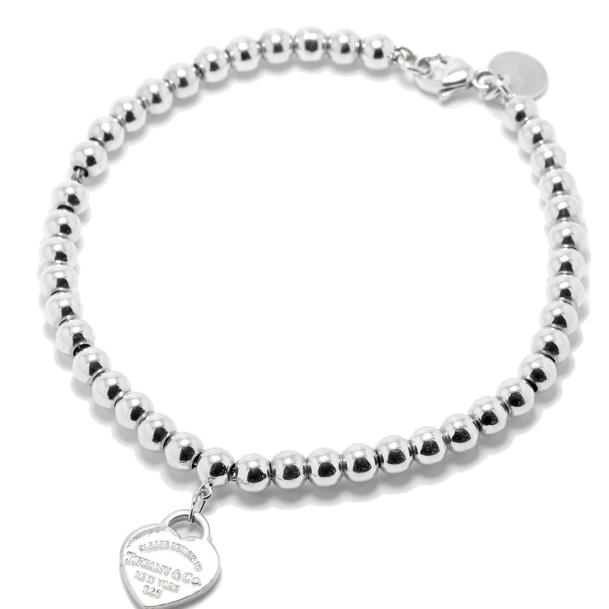 Tiffany & Co. Return to Tiffany Mini Heart Tag Bead Bracelet