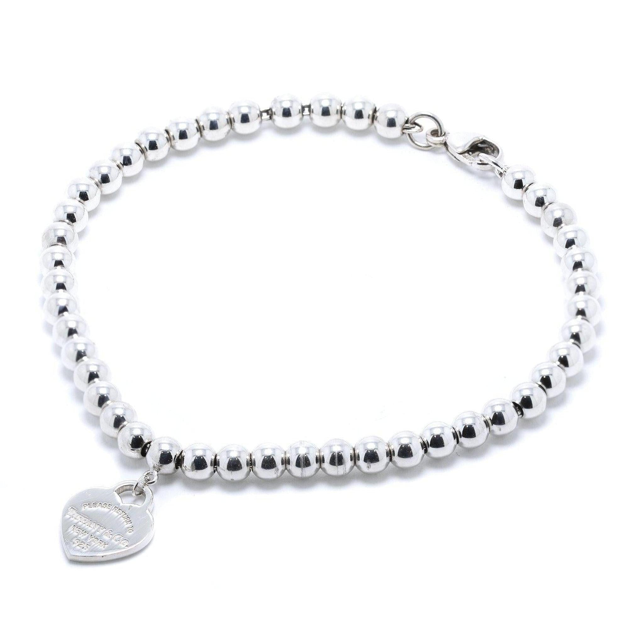 Tiffany & Co. Return to Tiffany Mini Heart Tag Bead Bracelet