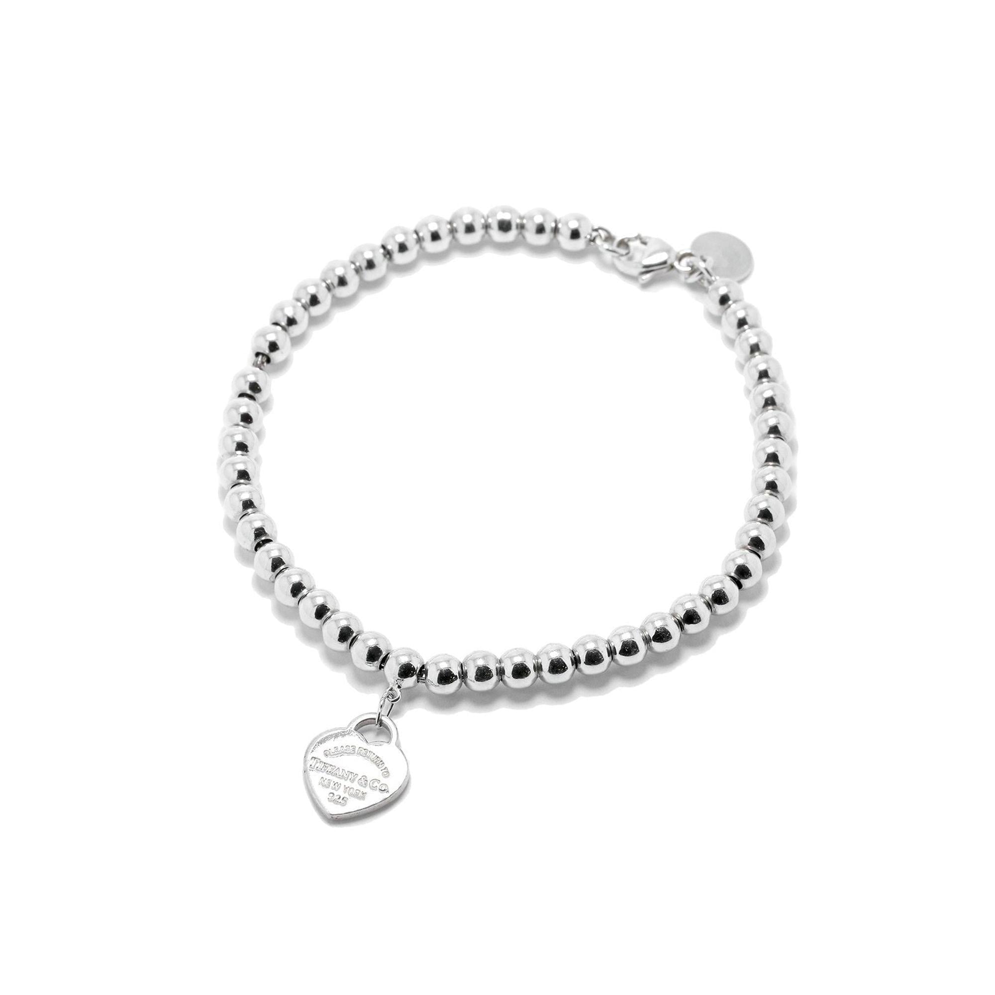 Tiffany & Co. Return to Tiffany Mini Heart Tag Bead Bracelet