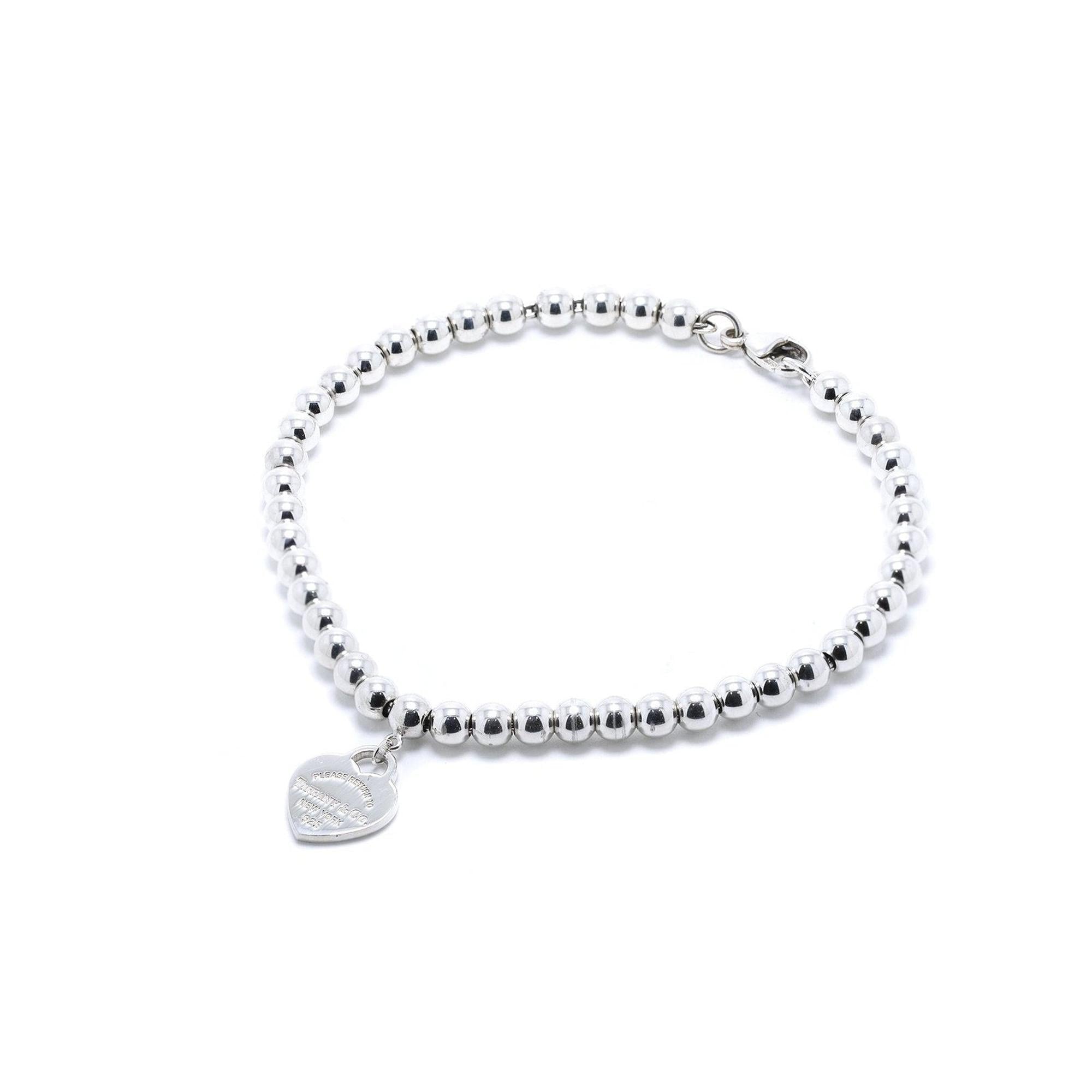 Tiffany & Co. Return to Tiffany Mini Heart Tag Bead Bracelet
