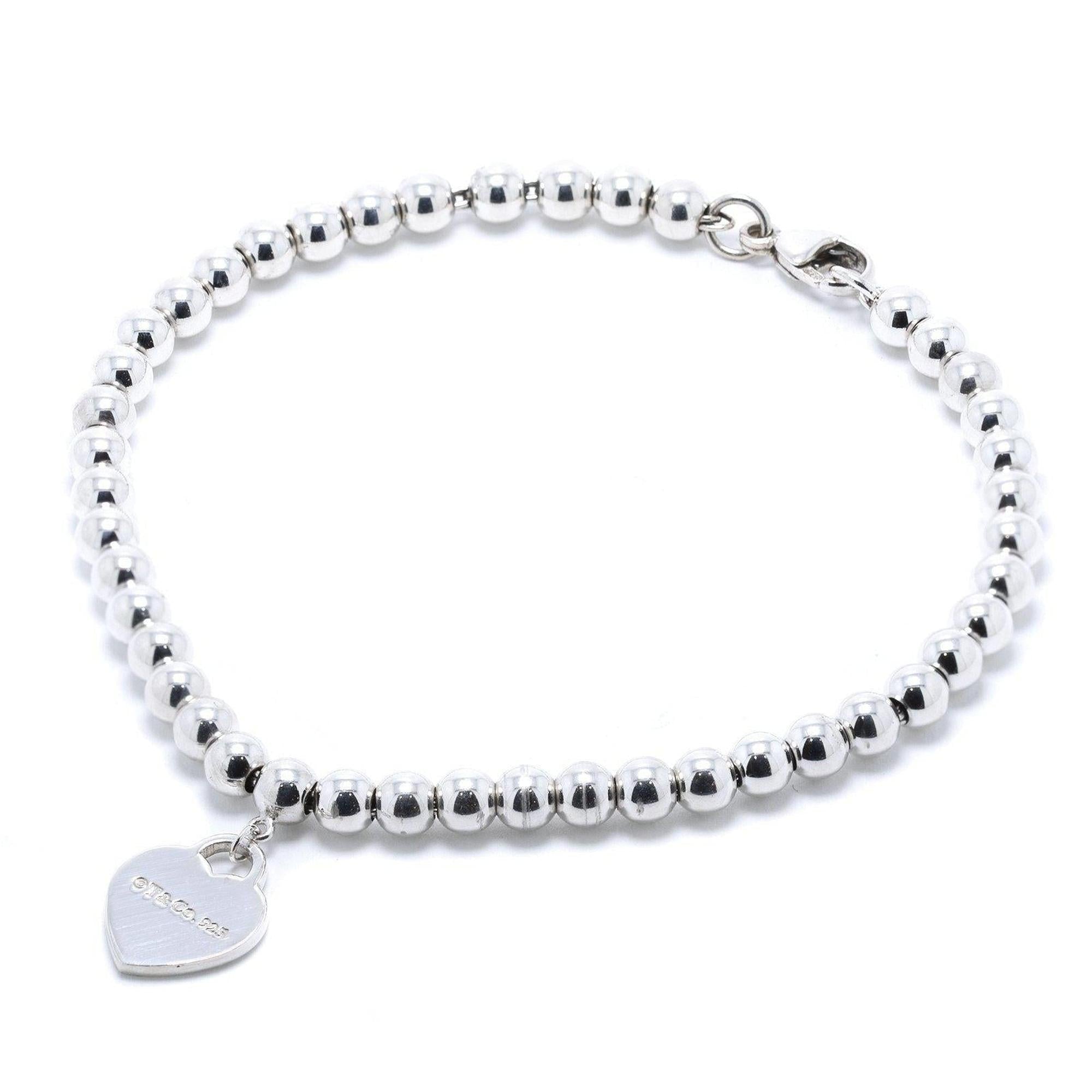 Tiffany & Co. Return to Tiffany Mini Heart Tag Bead Bracelet