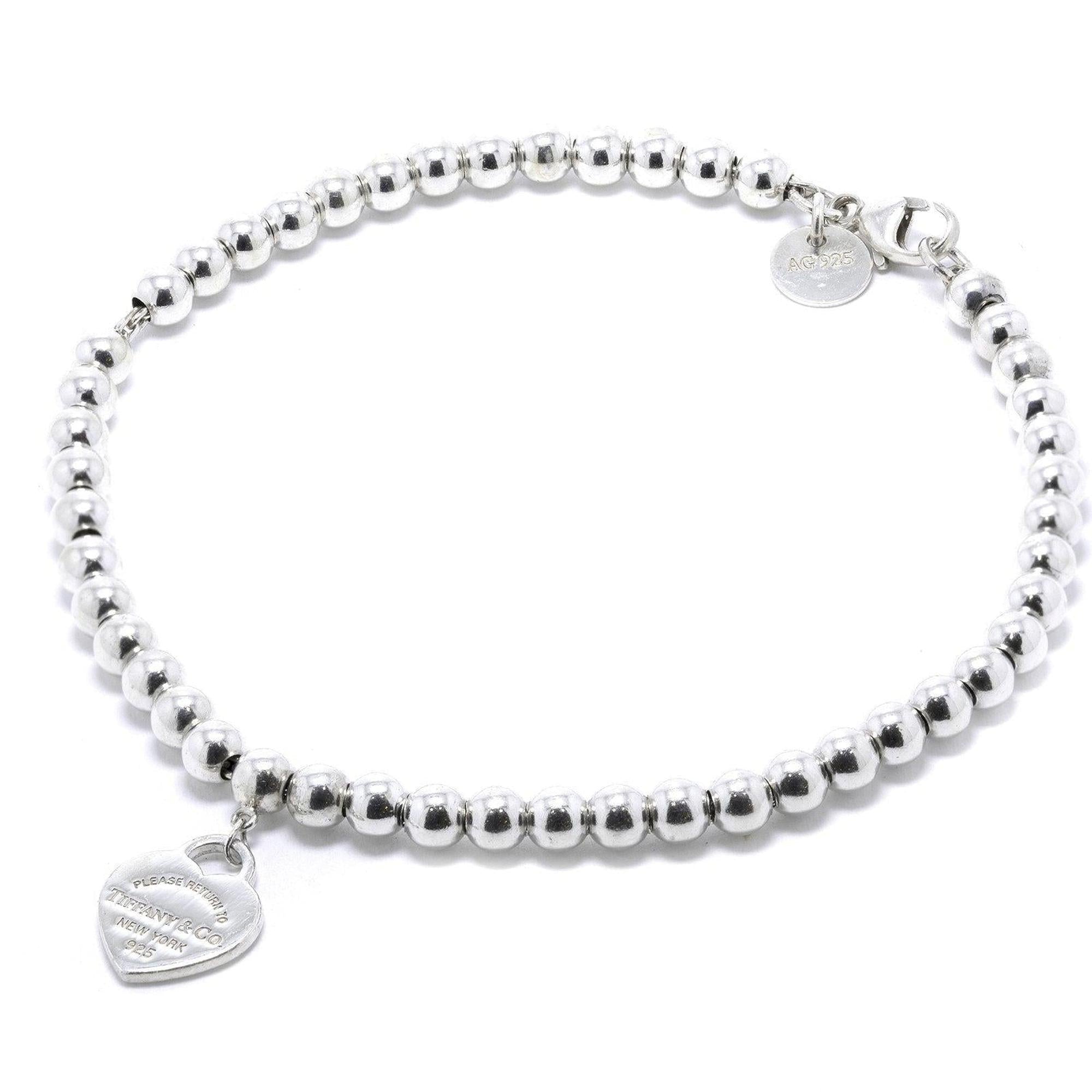 Tiffany & Co. Return to Tiffany Mini Heart Tag Bead Bracelet