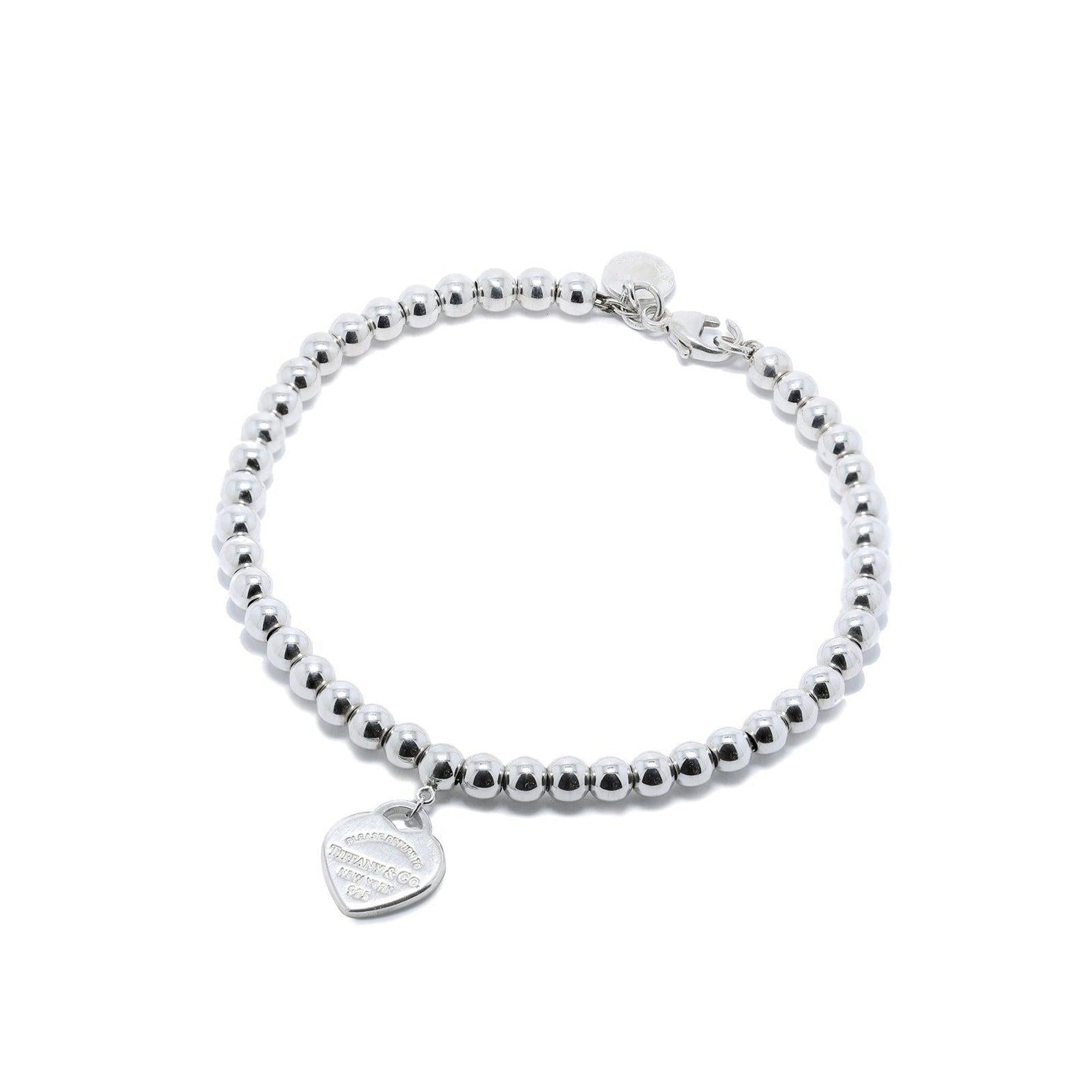 Tiffany & Co. Return to Tiffany Mini Heart Tag Bead Bracelet