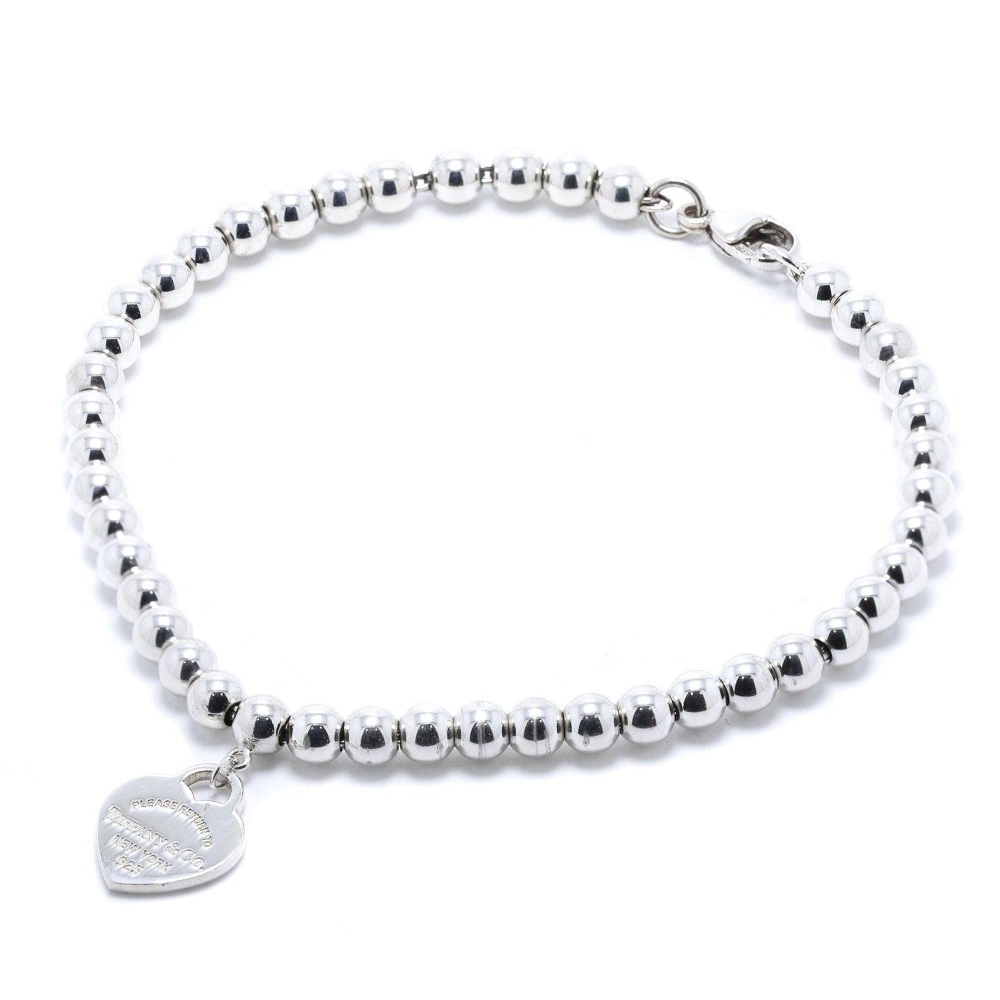 Tiffany & Co. Return to Tiffany Mini Heart Tag Bead Bracelet