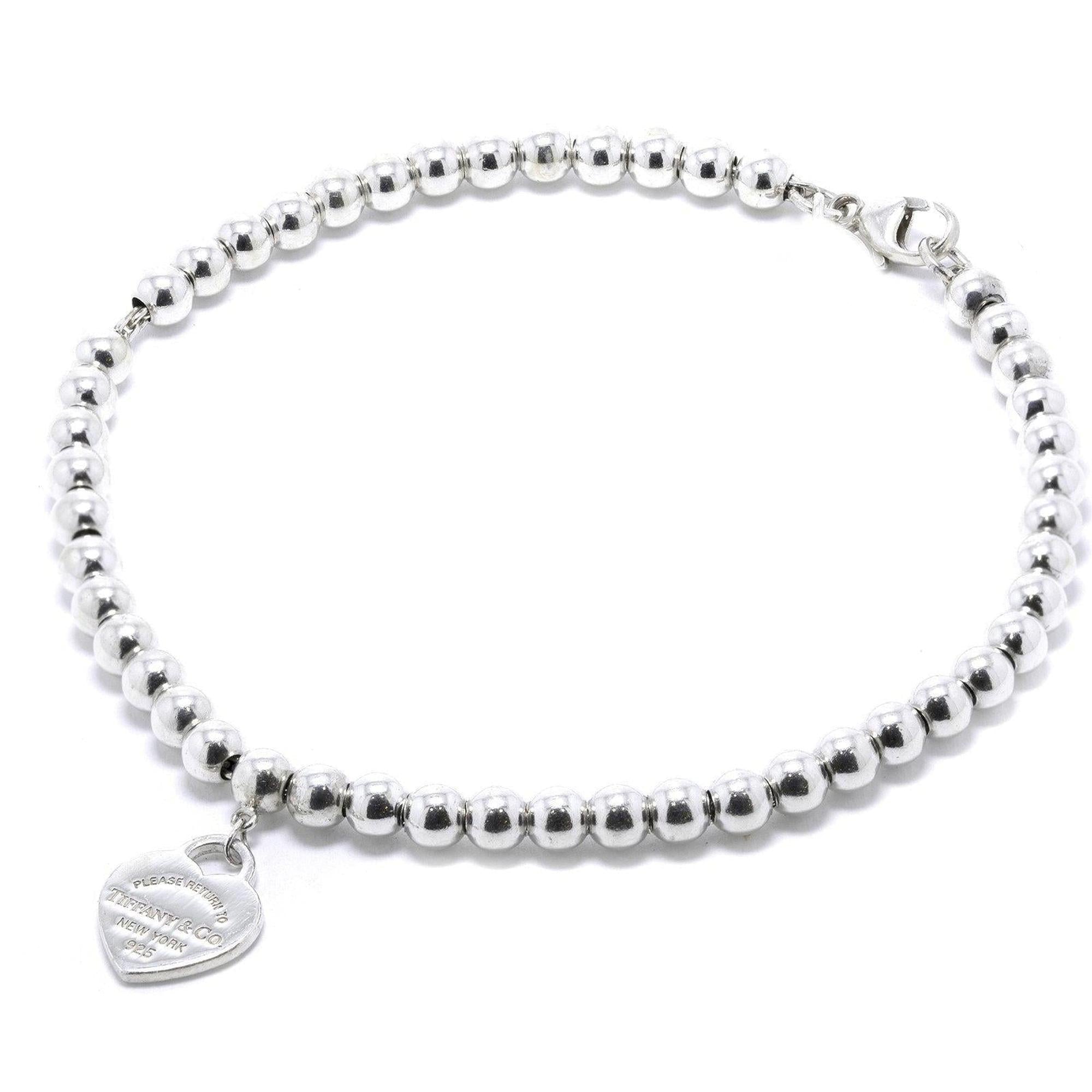 Tiffany & Co. Return to Tiffany Mini Heart Tag Bead Bracelet