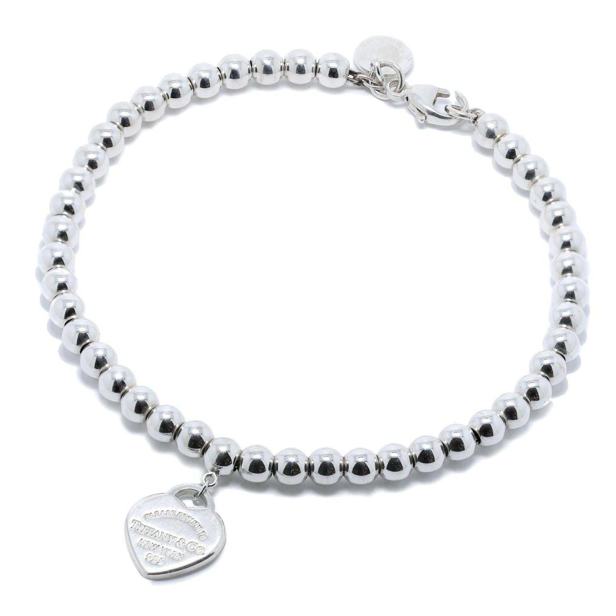 Tiffany & Co. Return to Tiffany Mini Heart Tag Bead Bracelet