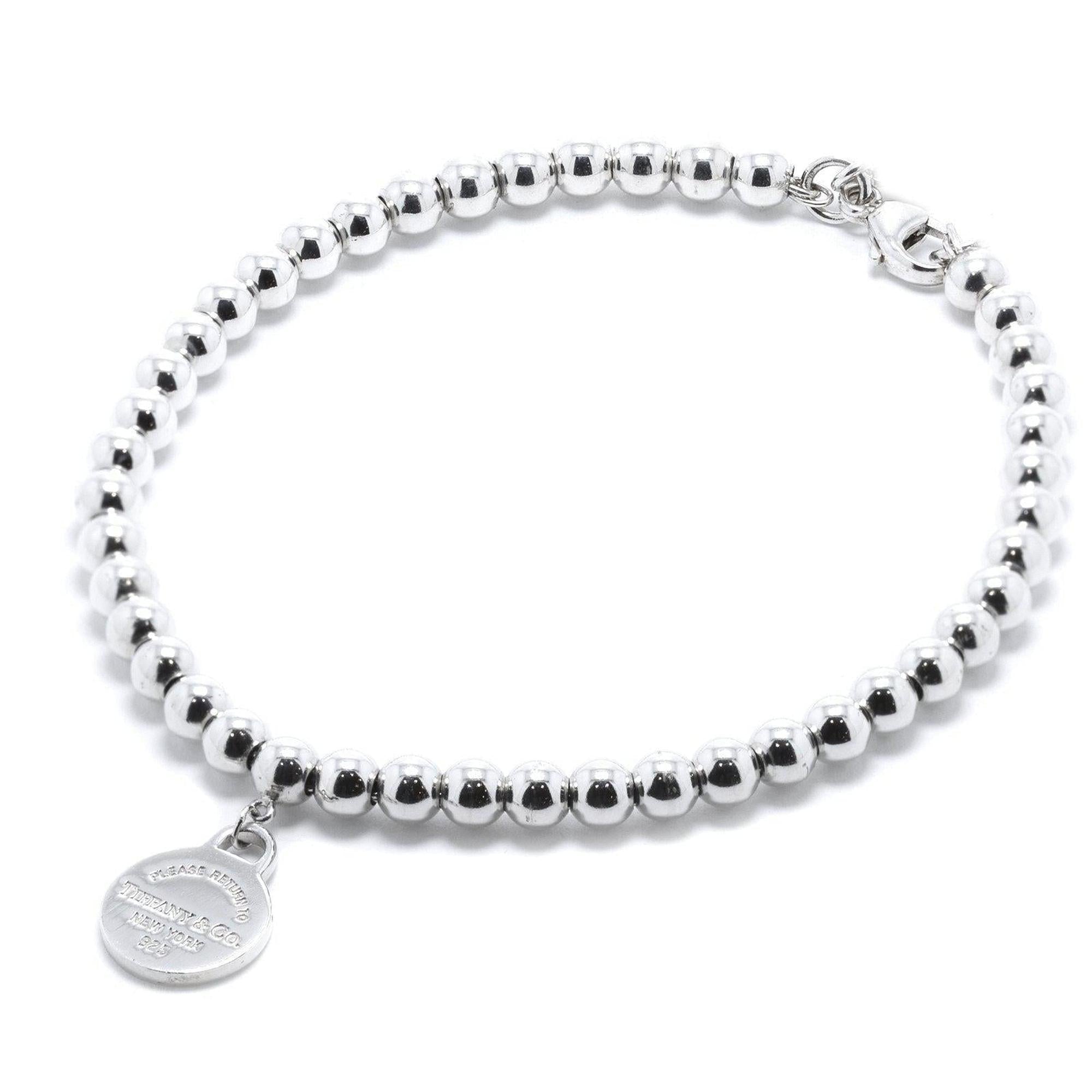 Tiffany & Co. Return to Tiffany Mini Round Tag Bead Bracelet