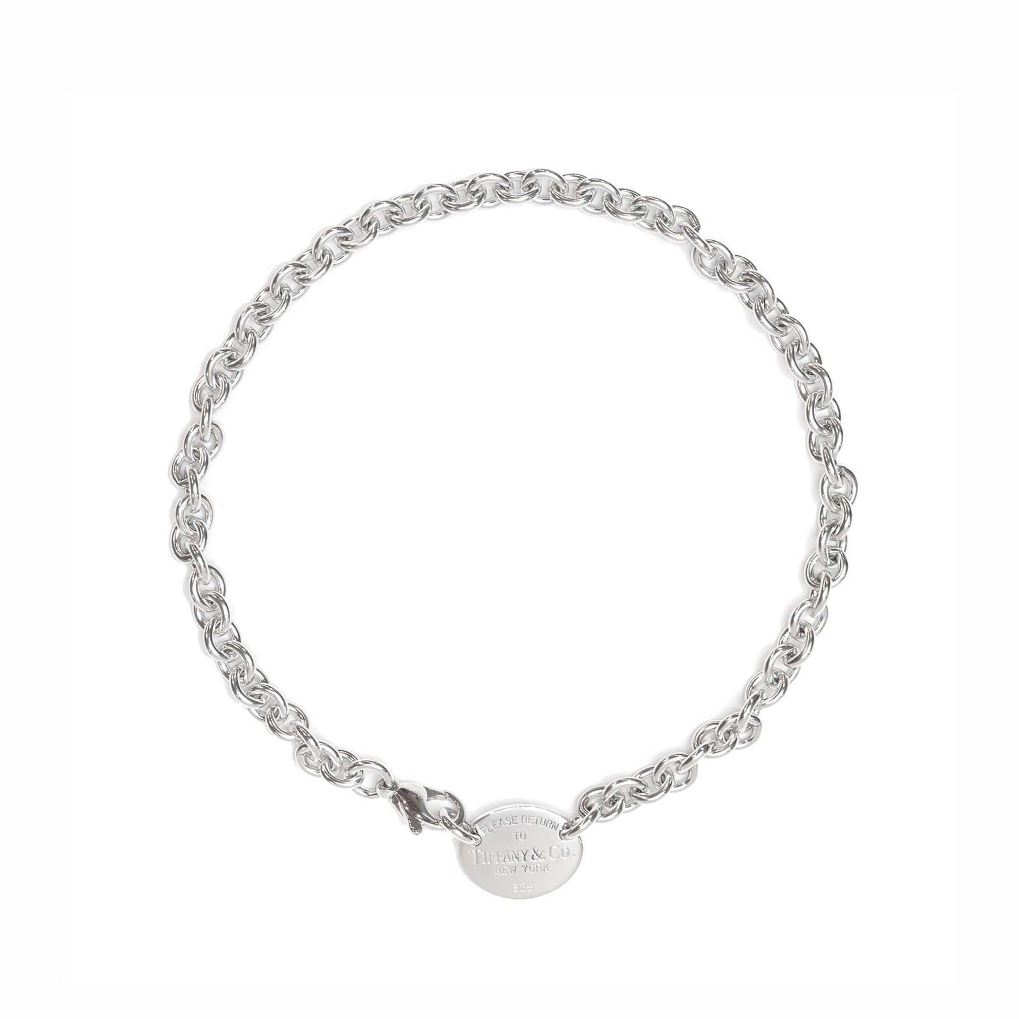 Tiffany & Co. Return to Tiffany Oval Tag Choker