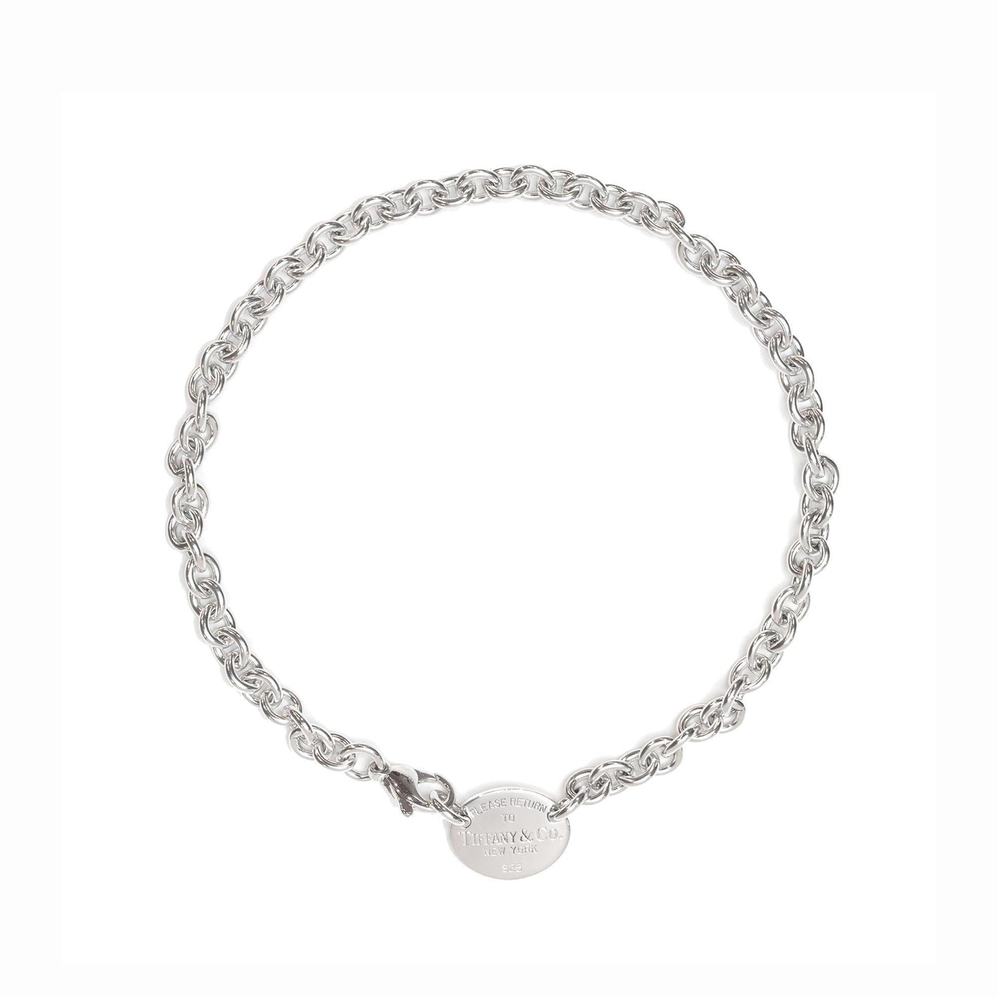 Tiffany & Co. Return to Tiffany Oval Tag Choker