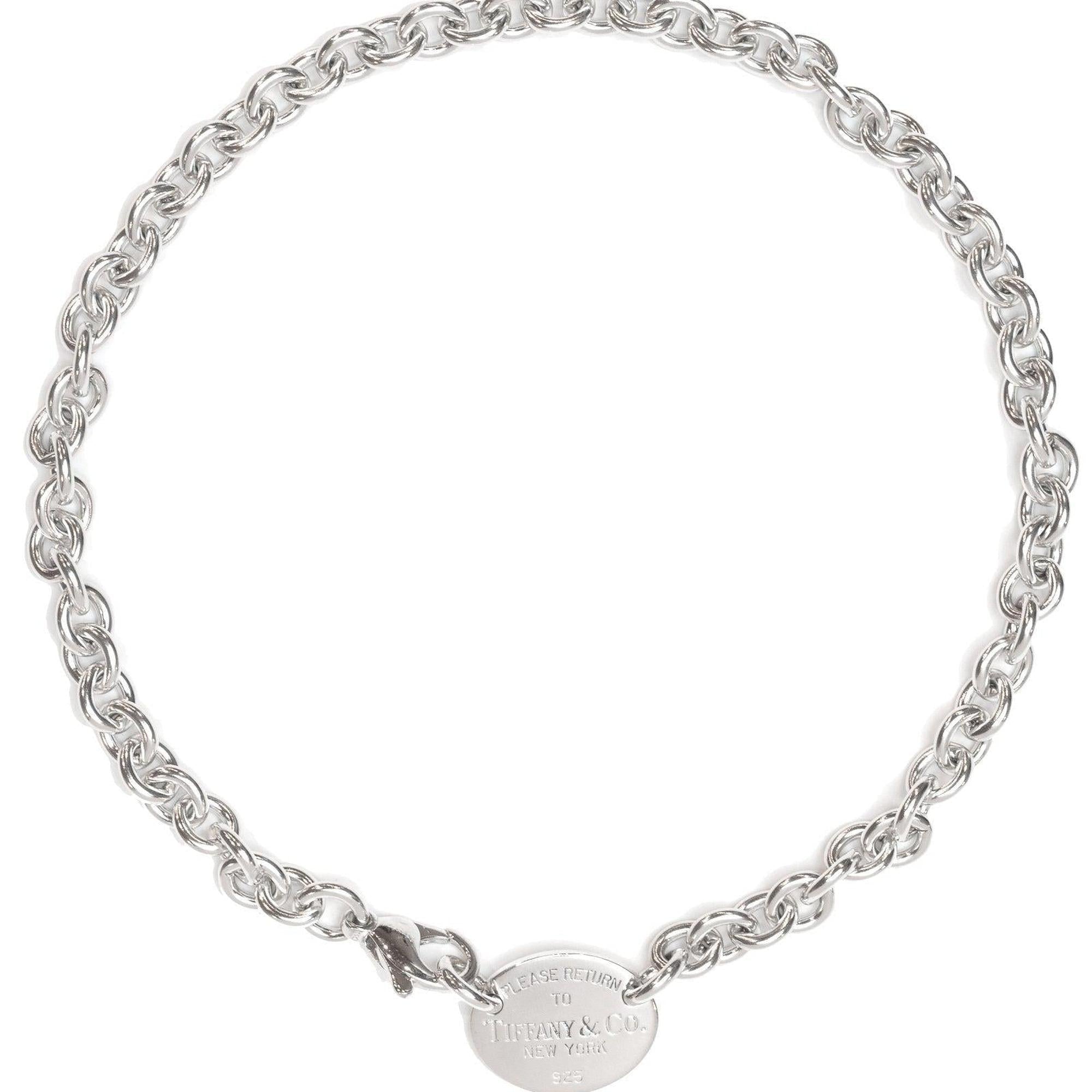 Tiffany & Co. Return to Tiffany Oval Tag Choker