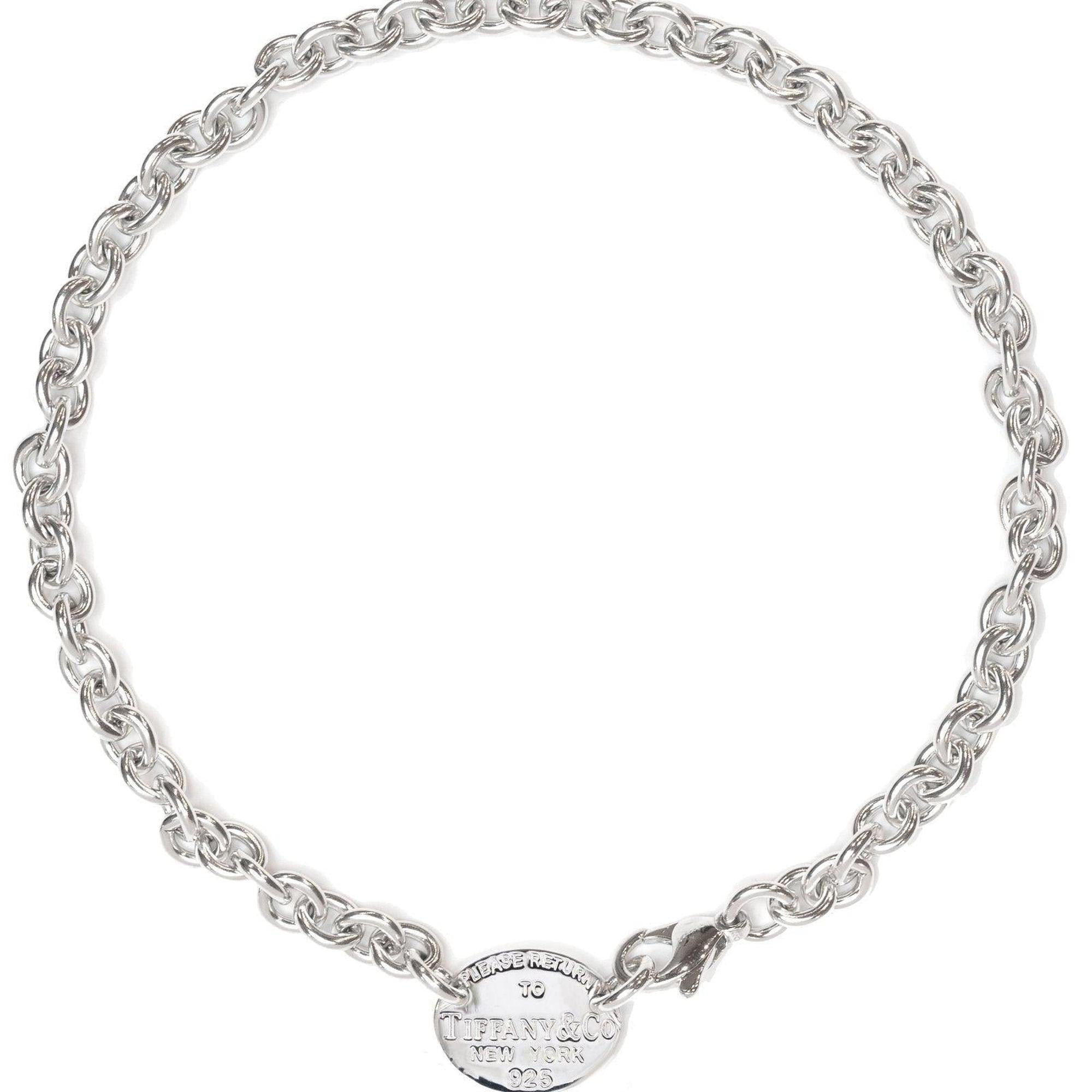 Tiffany & Co. Return to Tiffany Oval Tag Choker