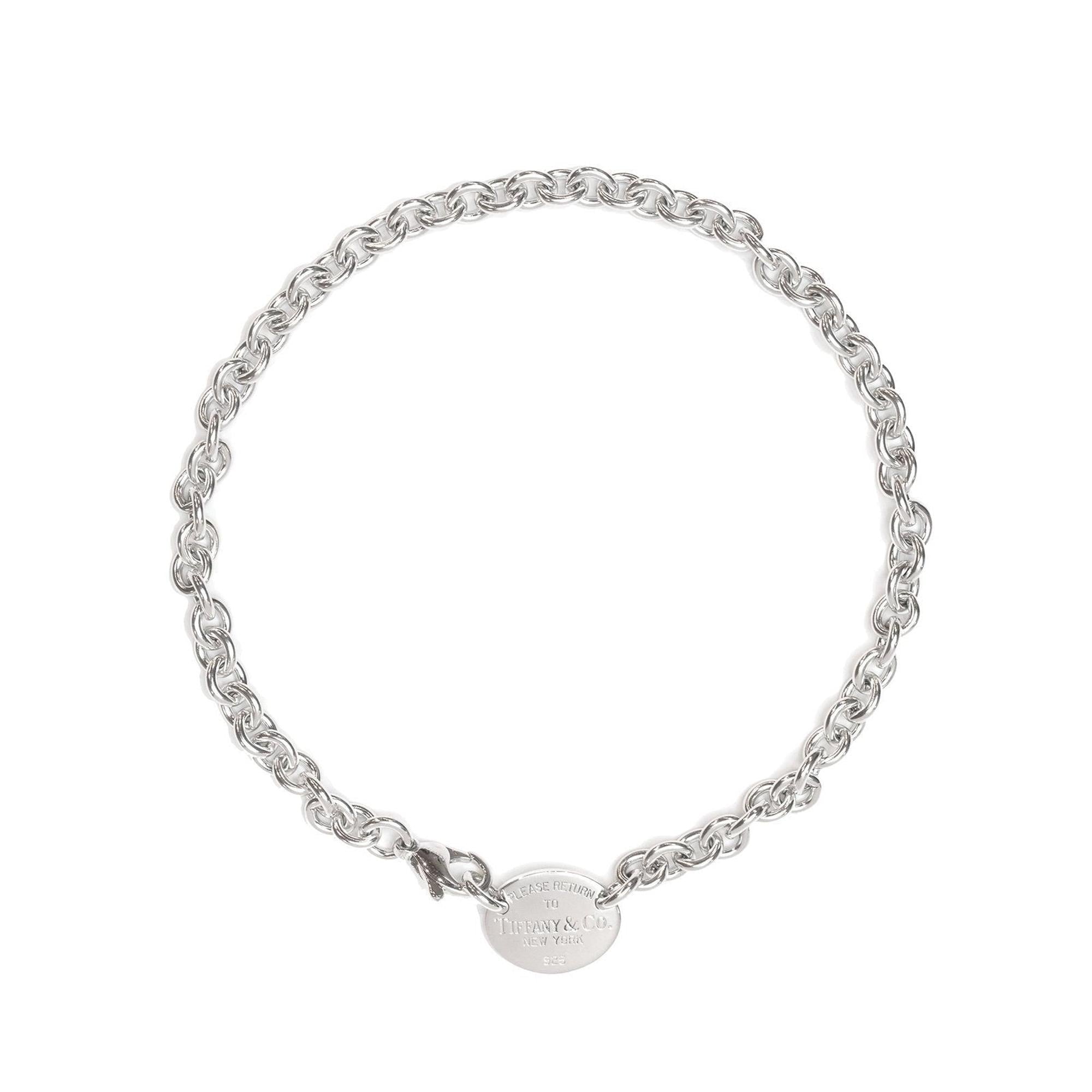 Tiffany & Co. Return to Tiffany Oval Tag Choker