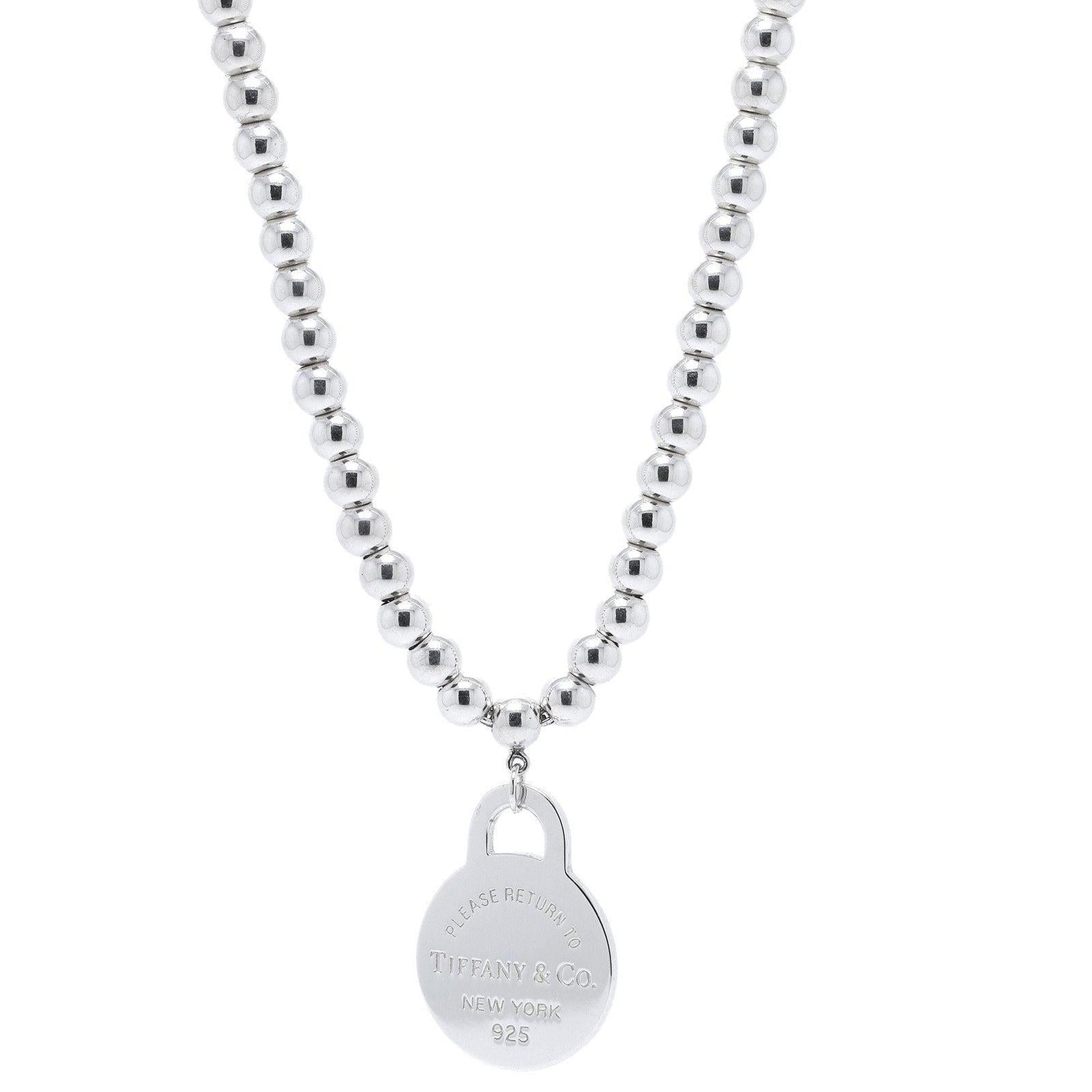 Tiffany & Co. Return to Tiffany Round Tag Bead Necklace