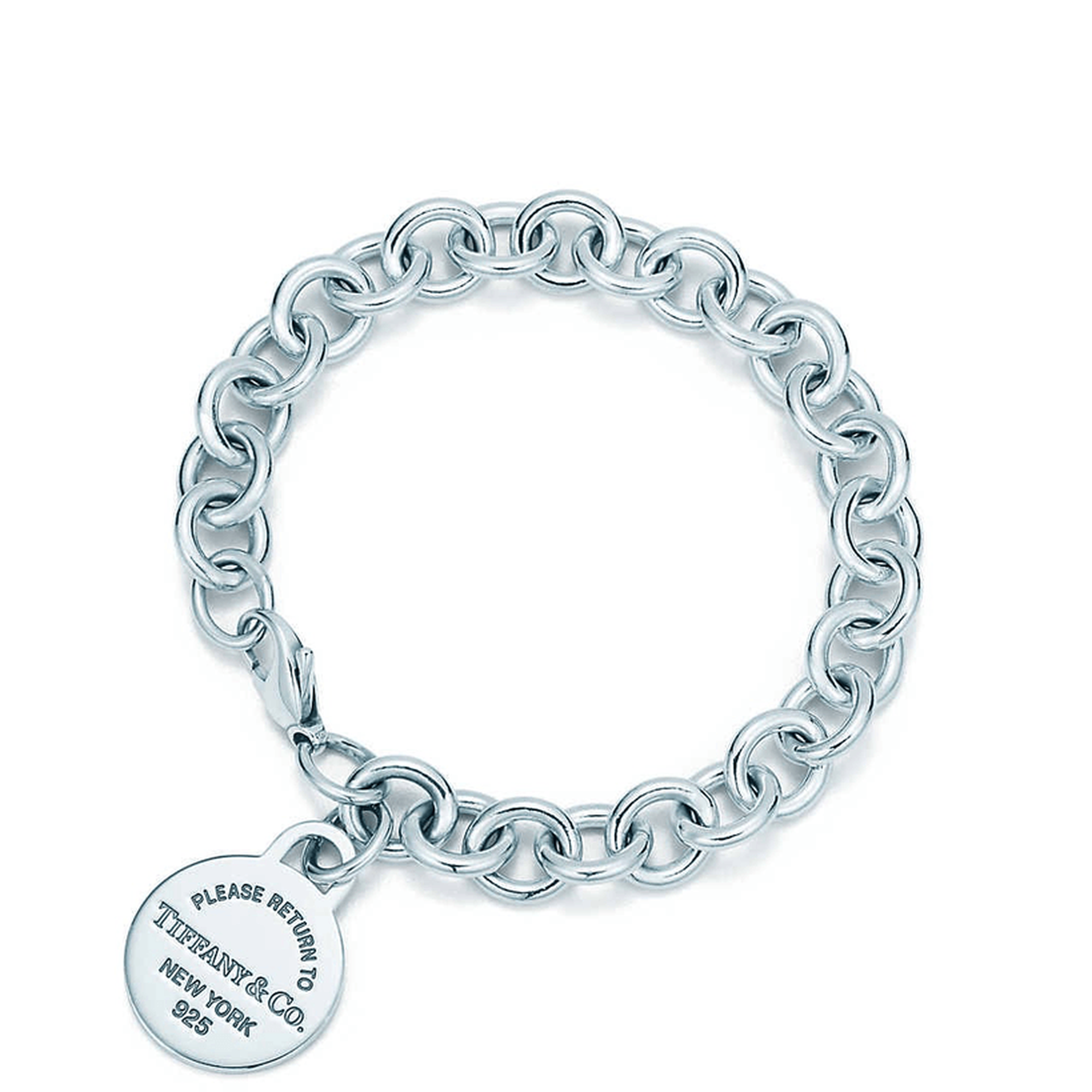 Tiffany & Co. Return to Tiffany Round Tag Charm Bracelet
