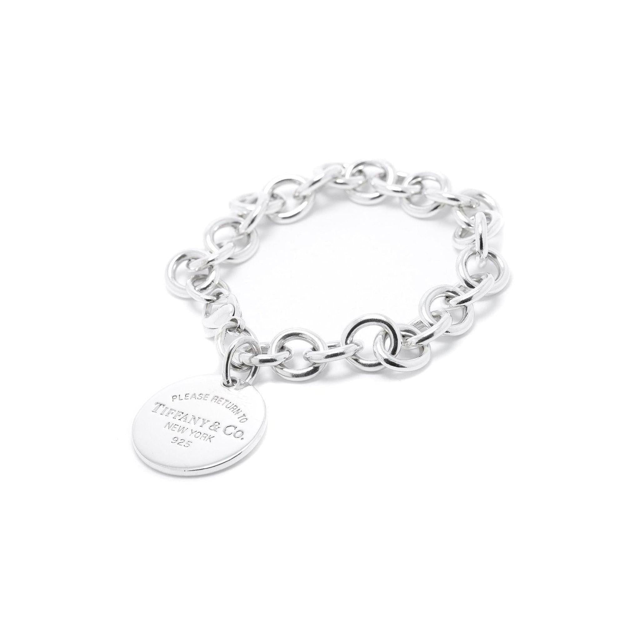 Tiffany & Co. Return to Tiffany Round Tag Charm Bracelet