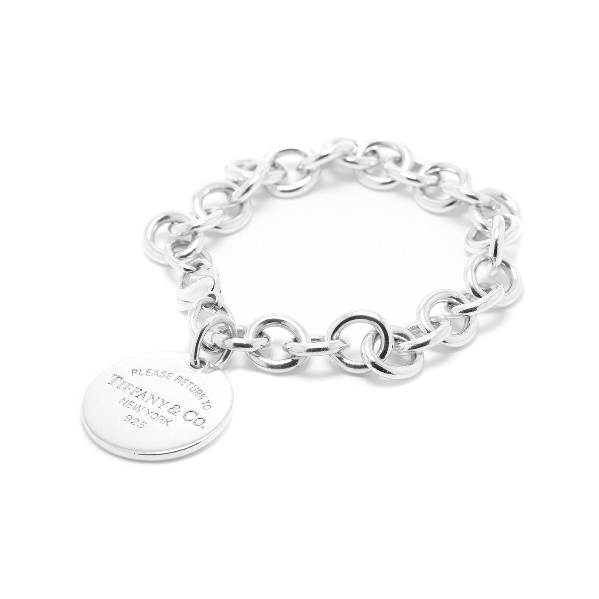 Tiffany & Co. Return to Tiffany Round Tag Charm Bracelet