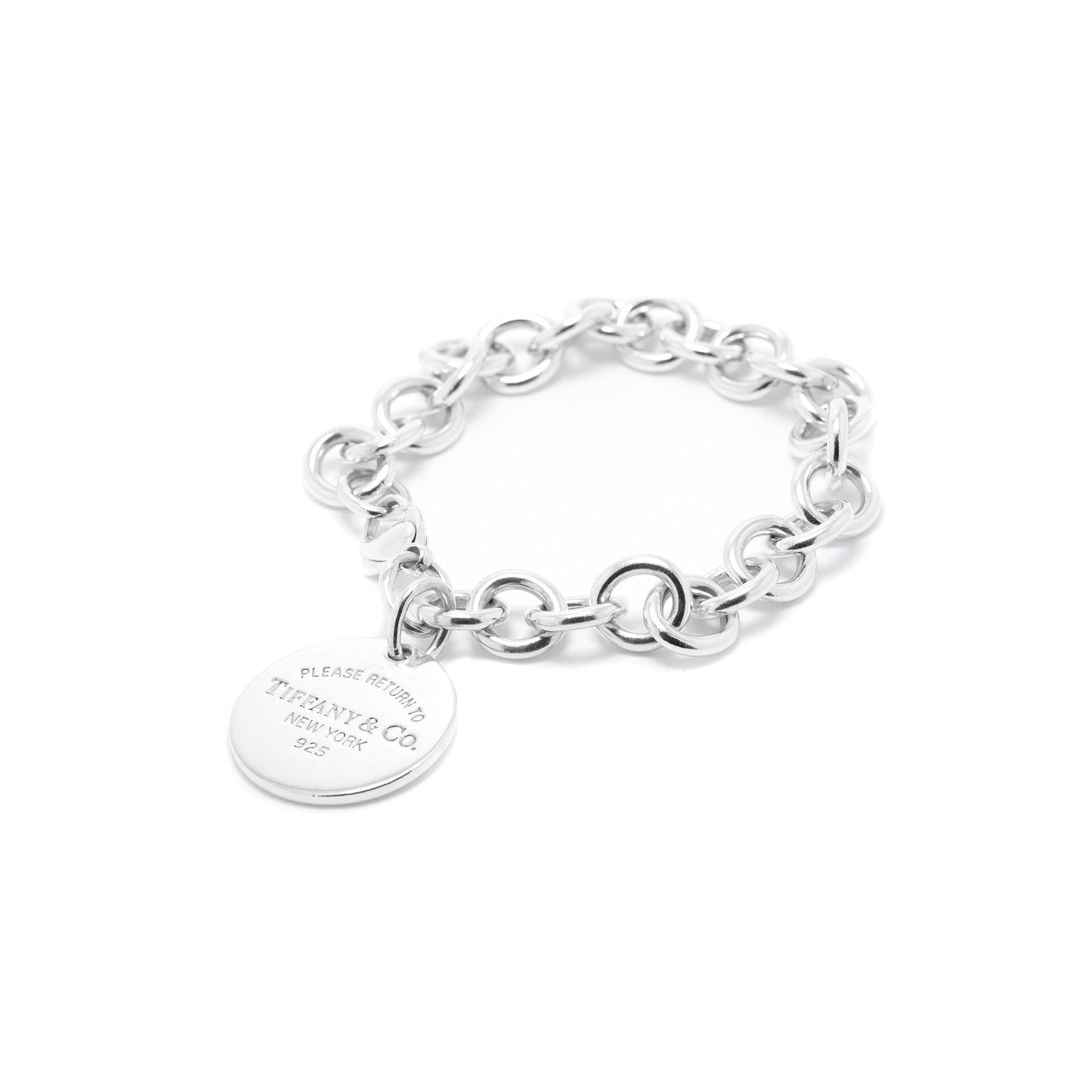 Tiffany & Co. Return to Tiffany Round Tag Charm Bracelet