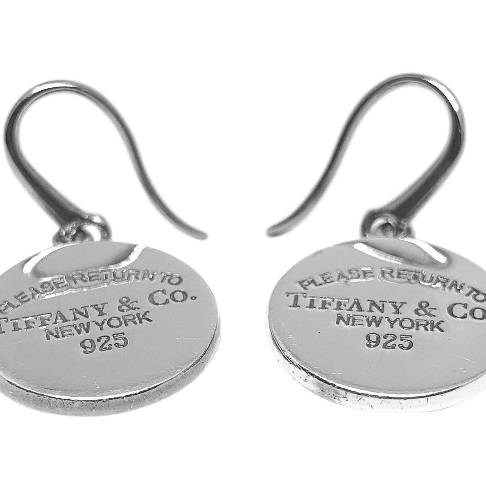 Tiffany & Co. Return to Tiffany Round Tag Drop Earrings