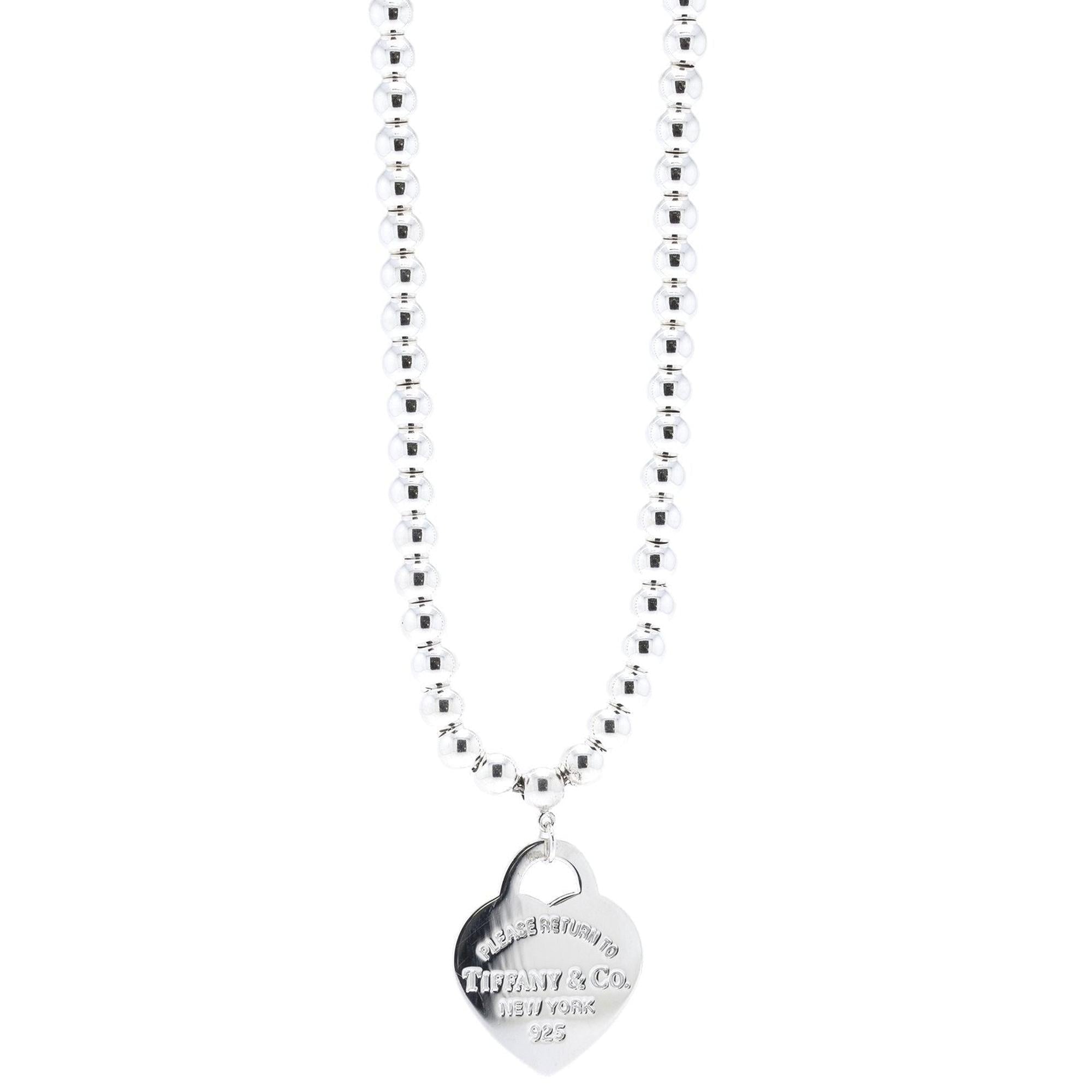 Tiffany & Co. Return to Tiffany Small Heart Tag Bead Necklace