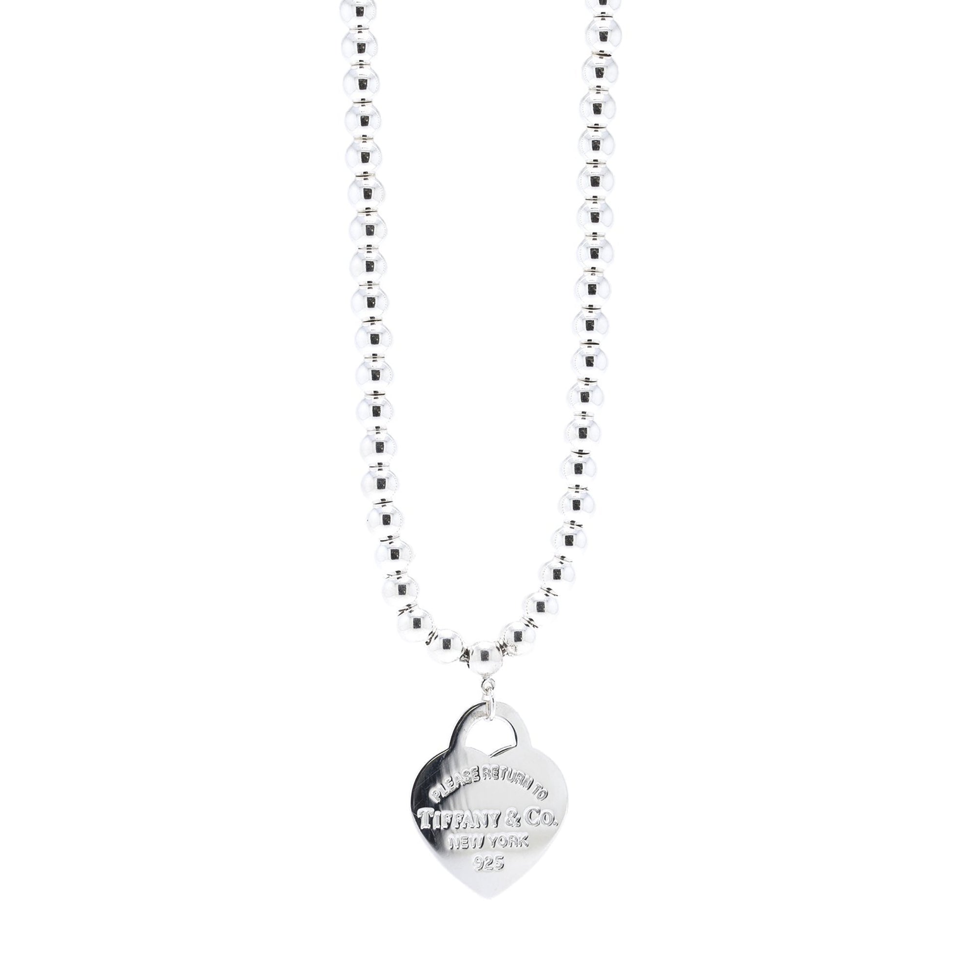 Tiffany & Co. Return to Tiffany Small Heart Tag Bead Necklace