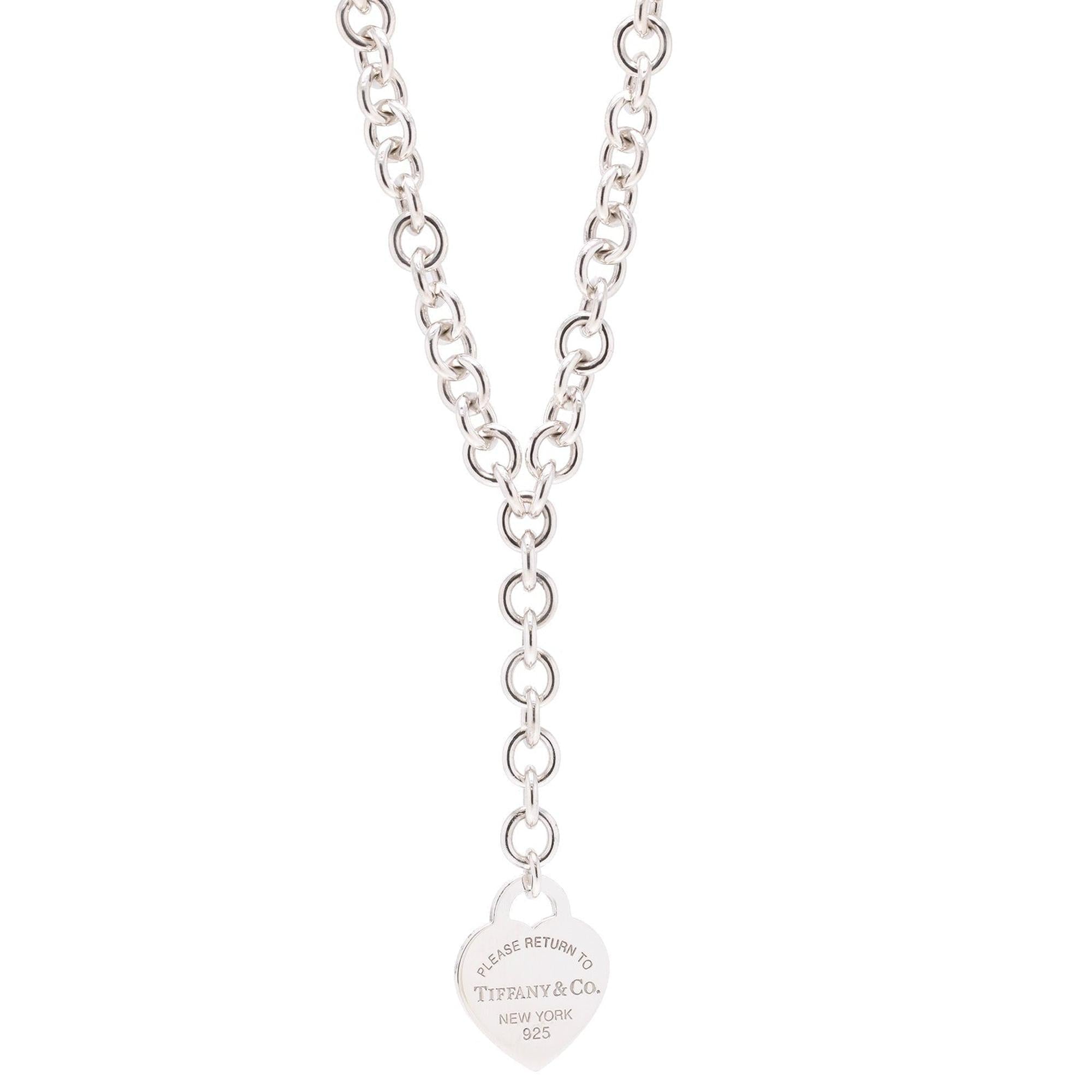 Tiffany & Co. Return to Tiffany Small Heart Tag Drop Necklace