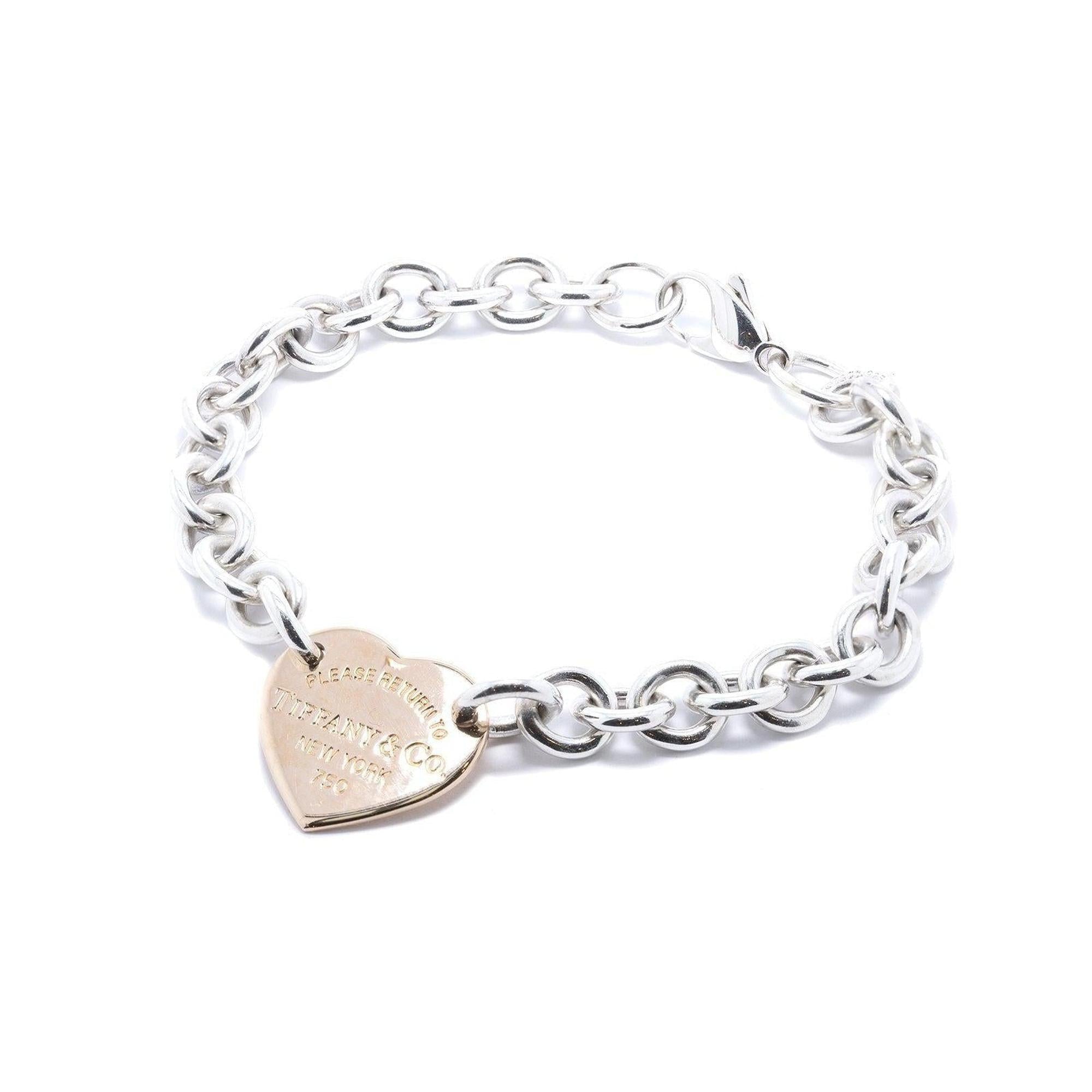 Tiffany & Co. Return to Tiffany Two-Tone Heart Tag Bracelet