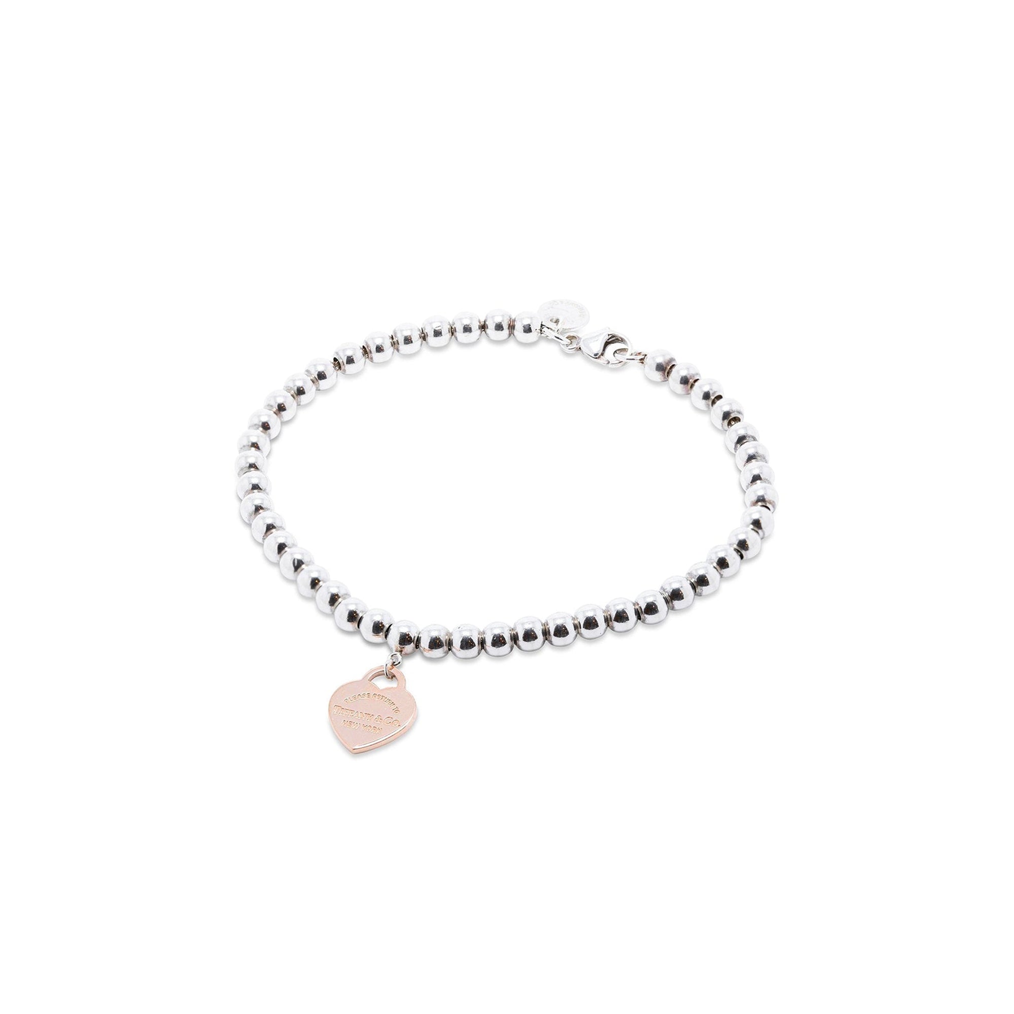 Tiffany & Co. Return to Tiffany Two-Tone Mini Heart Tag Bead Bracelet
