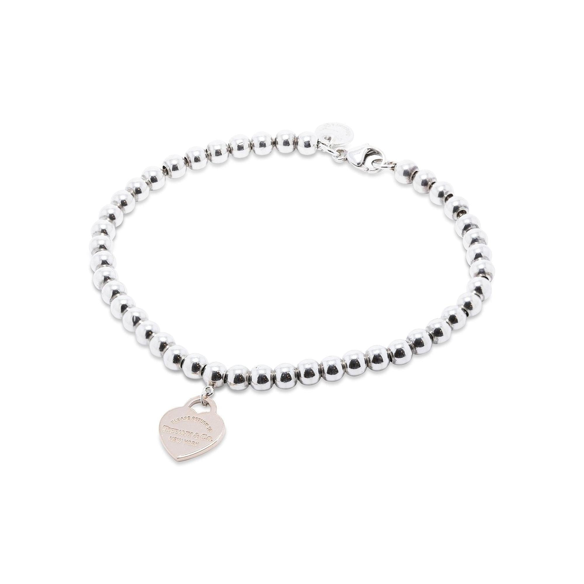 Tiffany & Co. Return to Tiffany Two-Tone Mini Heart Tag Bead Bracelet