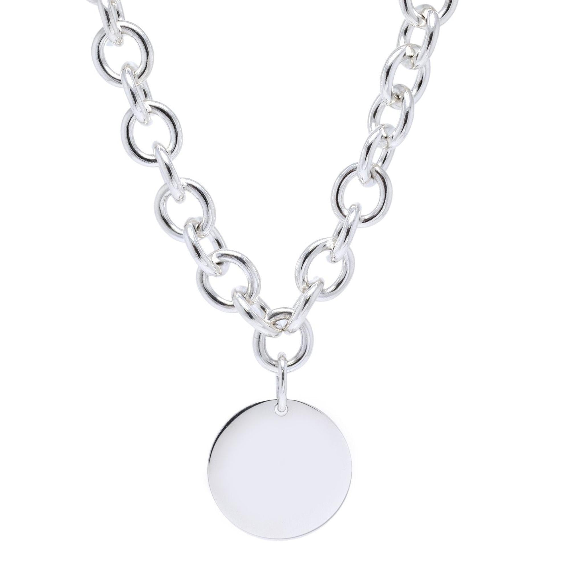 Tiffany & Co. Round Tag Necklace