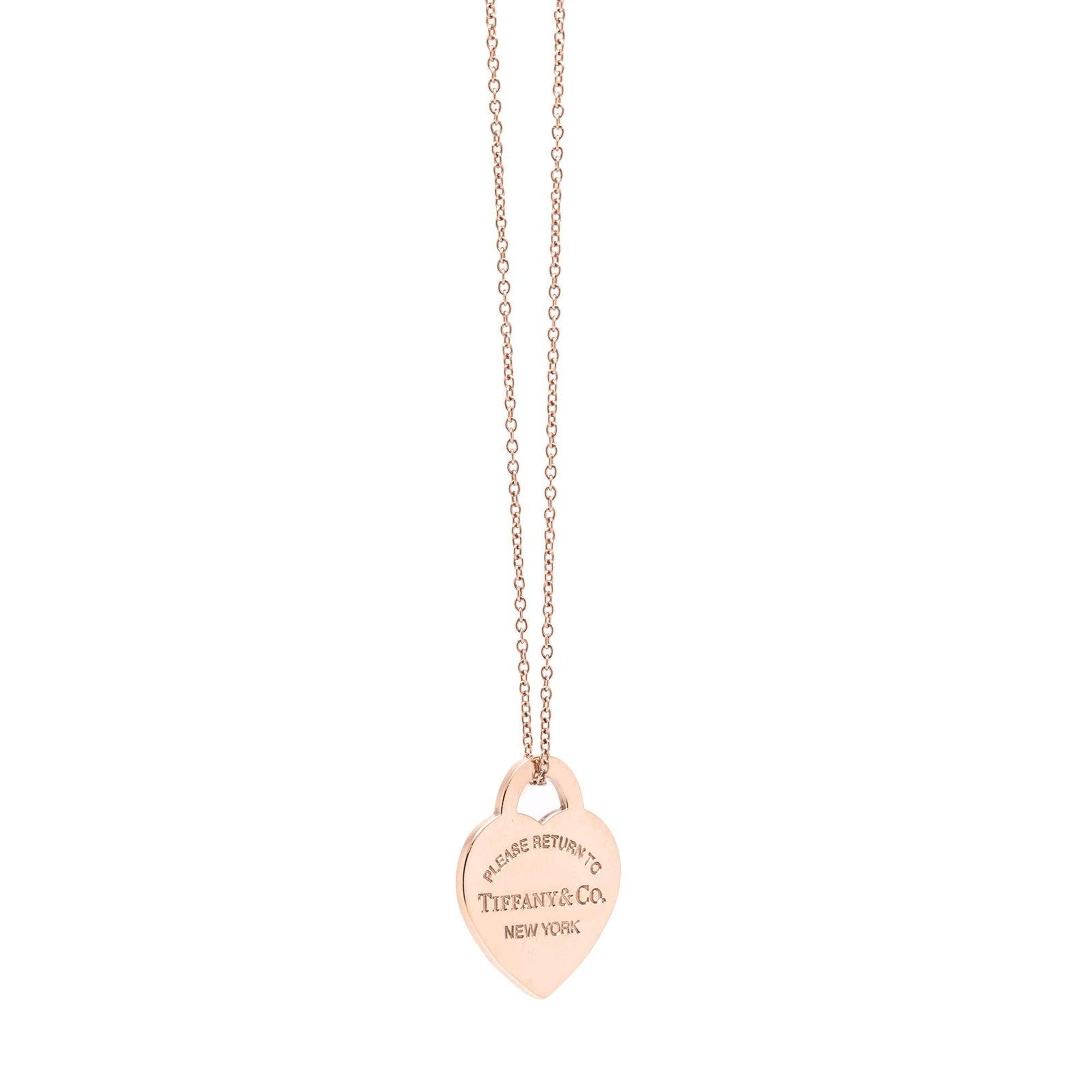 Tiffany & Co. Rubedo Return to Tiffany Small Heart Tag Pendant Necklace