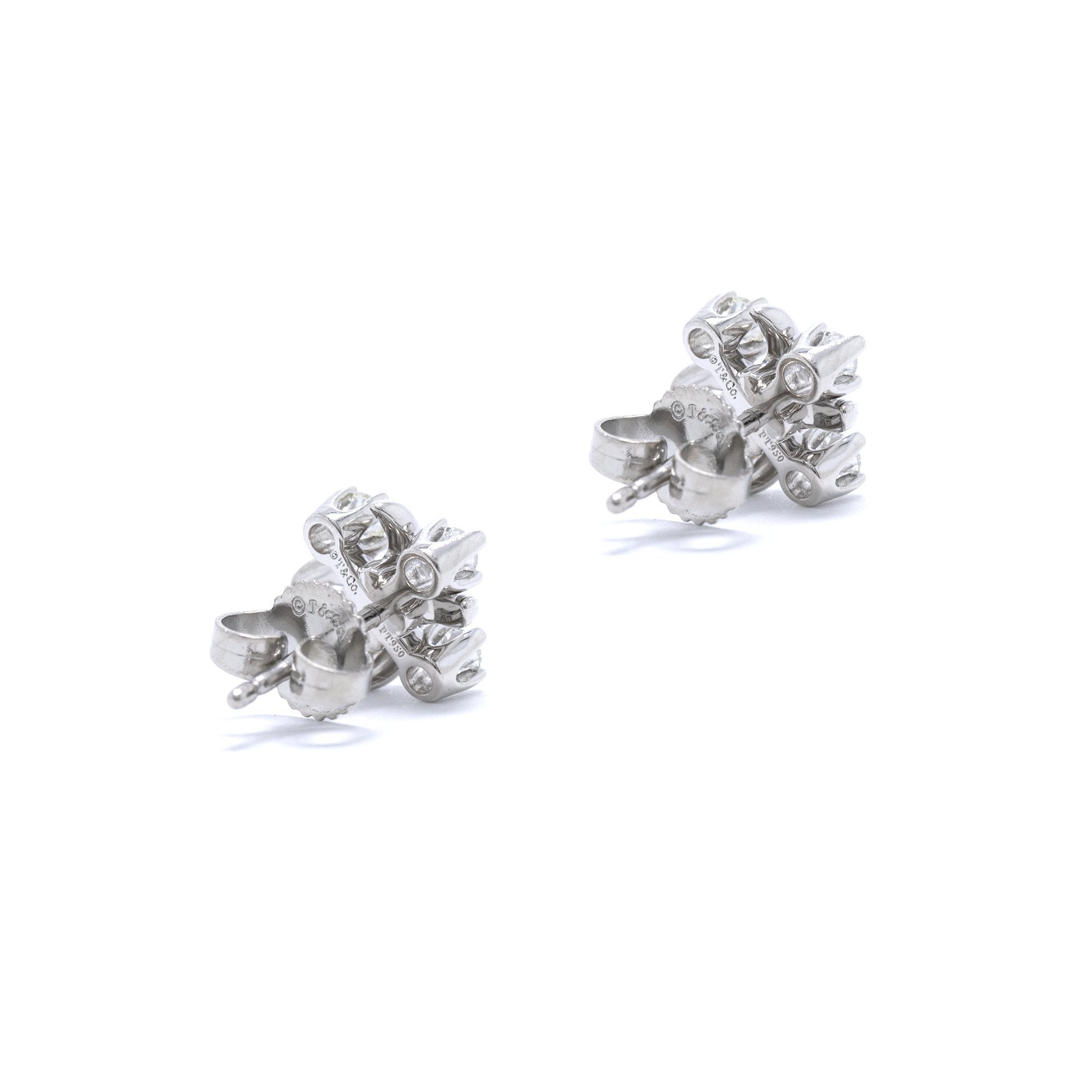 Tiffany & Co. Schlumberger Platinum & Diamond Lynn Earrings