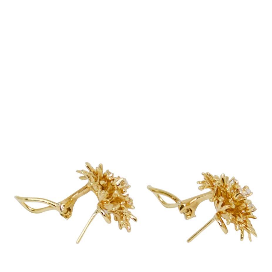 Tiffany & Co. Shclumberger Anemone Diamond Earrings
