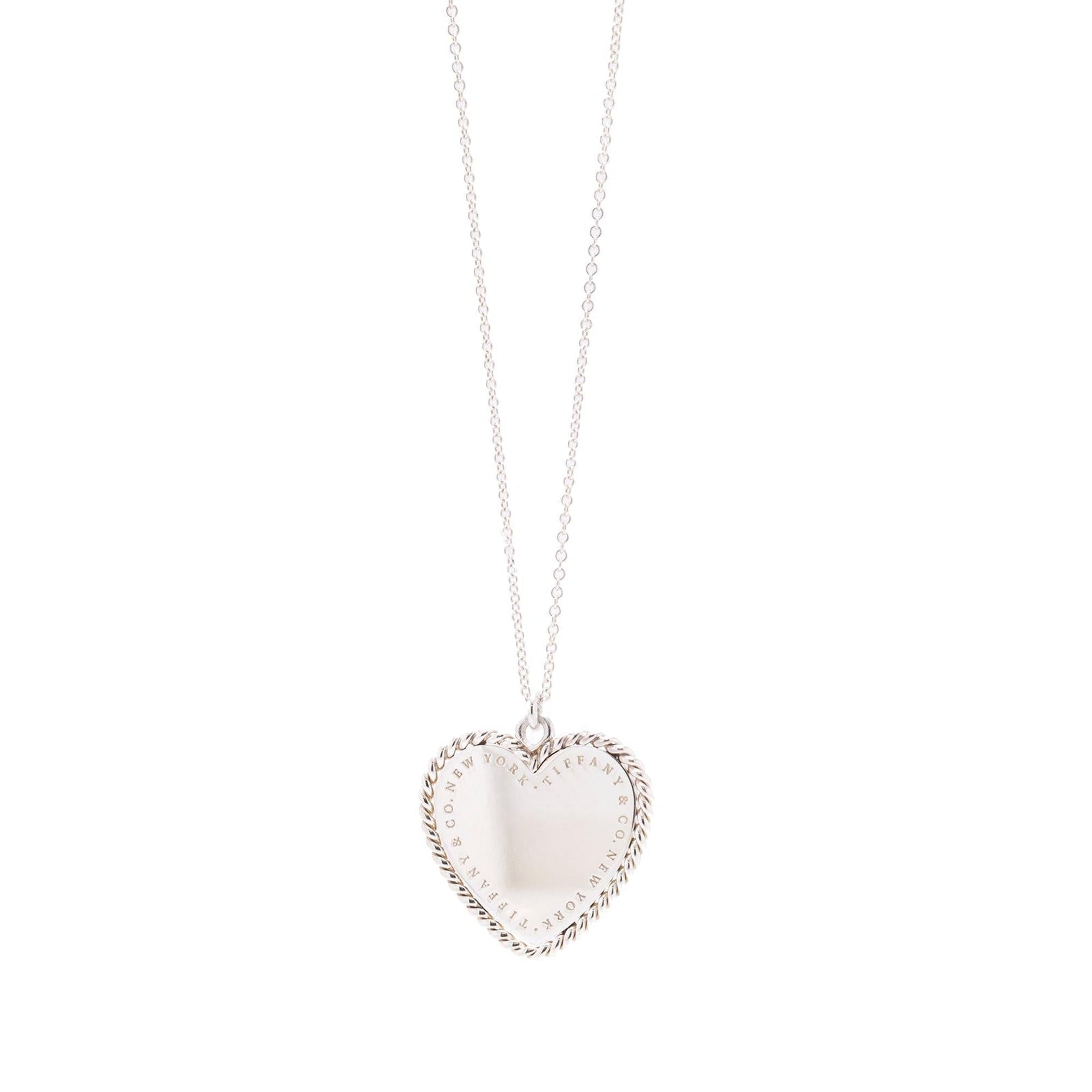 Tiffany & Co. Small Twist Heart Charm Necklace