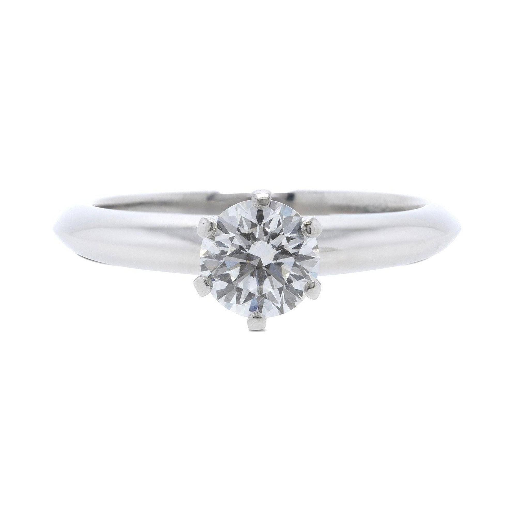 Tiffany & Co. Solitaire 0.70 ct. Round Diamond Engagement Ring