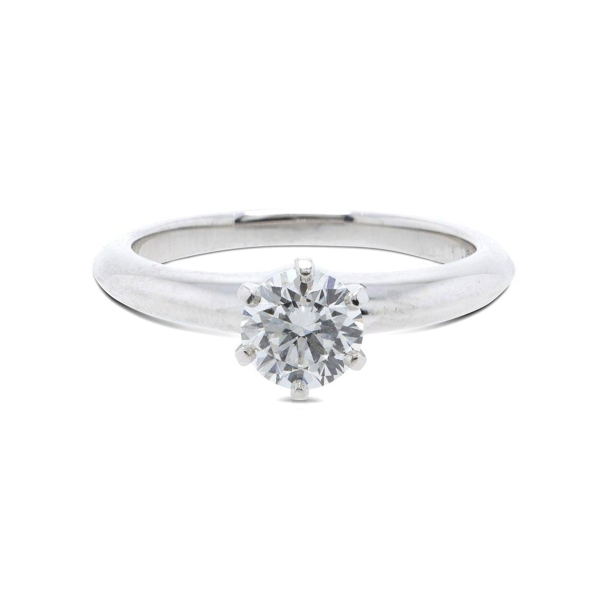 Tiffany & Co. Solitaire 0.71 ct. Round Diamond Engagement Ring