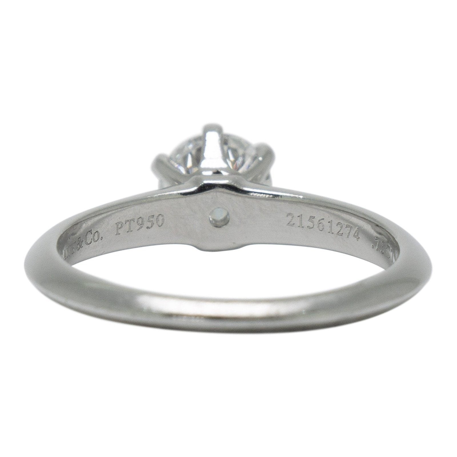 Tiffany & Co. Solitaire 0.73ct Round Diamond Engagement Ring