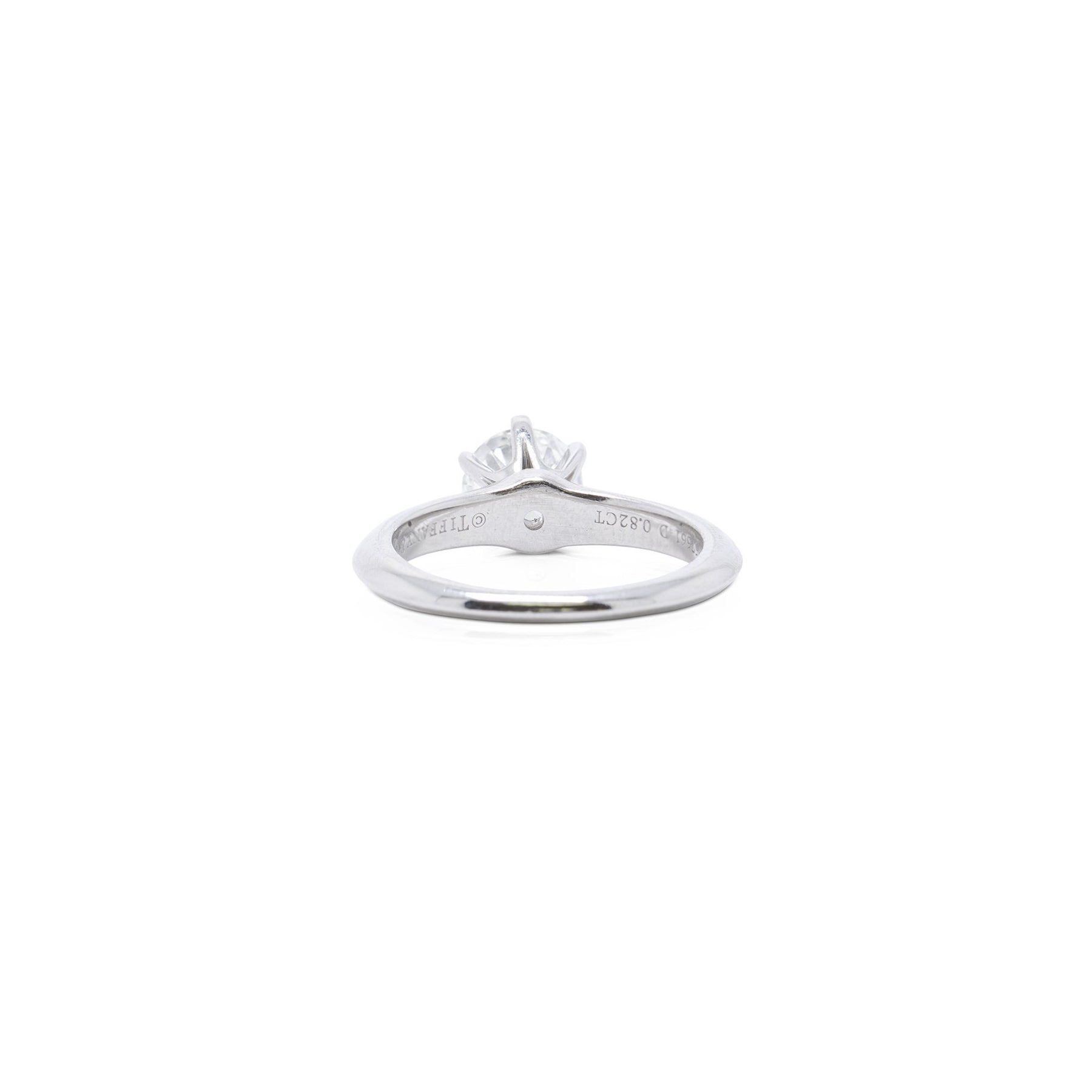 Tiffany & Co. Solitaire 0.82 ct. Round Diamond Engagement Ring