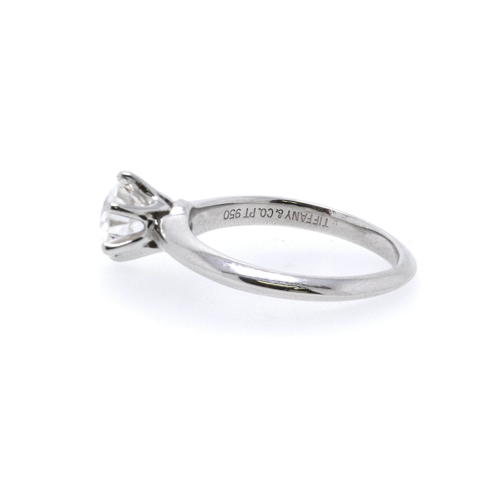 Tiffany & Co. Solitaire 0.91 ct. Round Diamond Engagement Ring