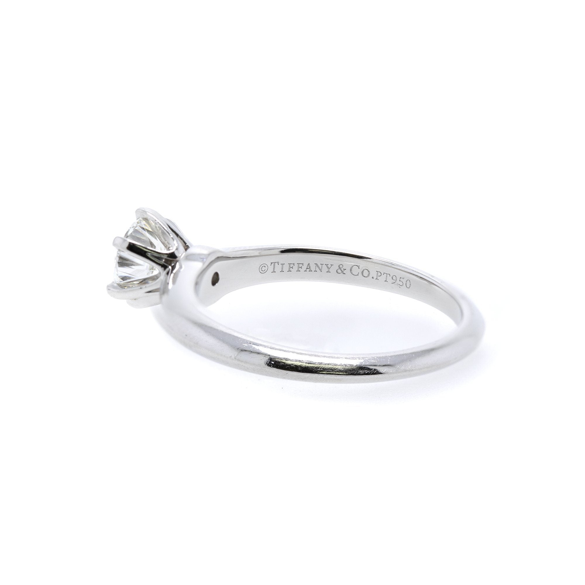 Tiffany & Co. Solitaire 0.92 ct. Round Diamond Engagement Ring