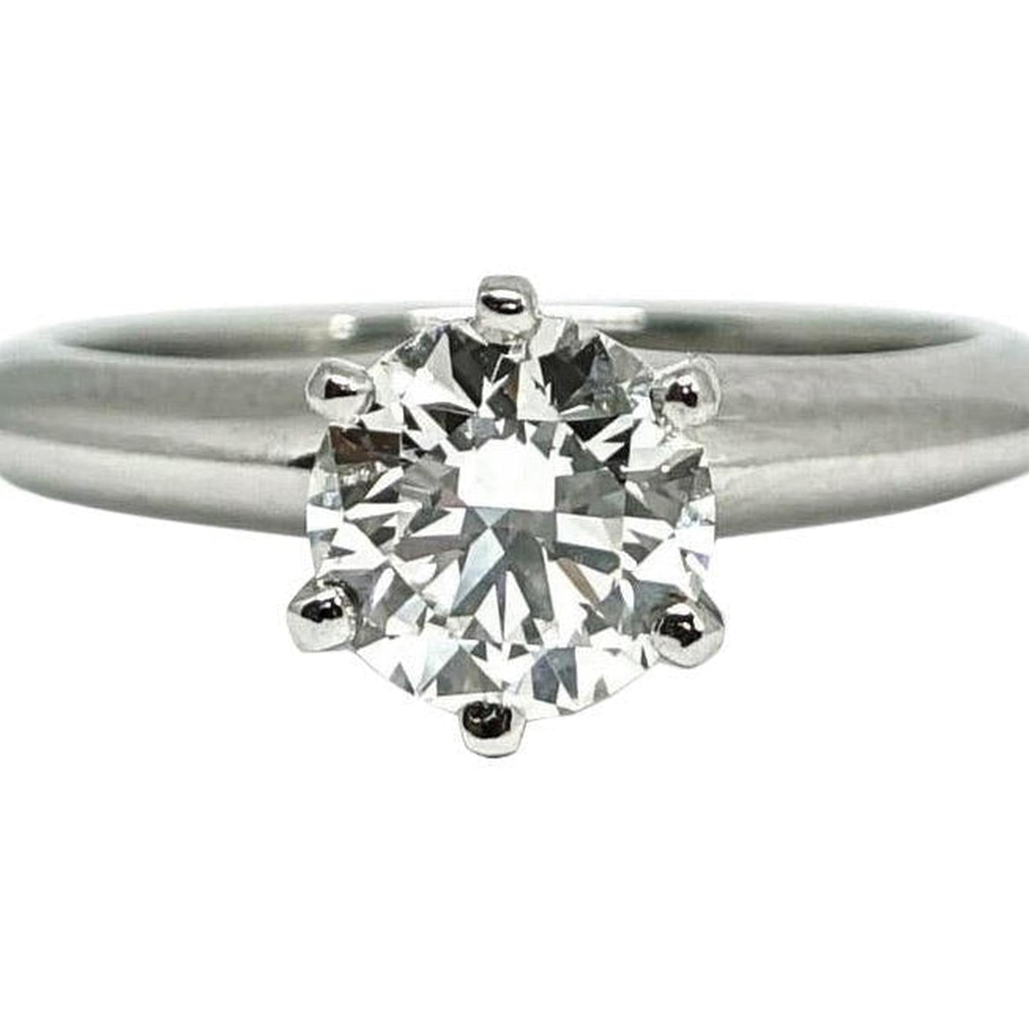 Tiffany & Co. Solitaire 0.94ct Round Diamond Engagement Ring