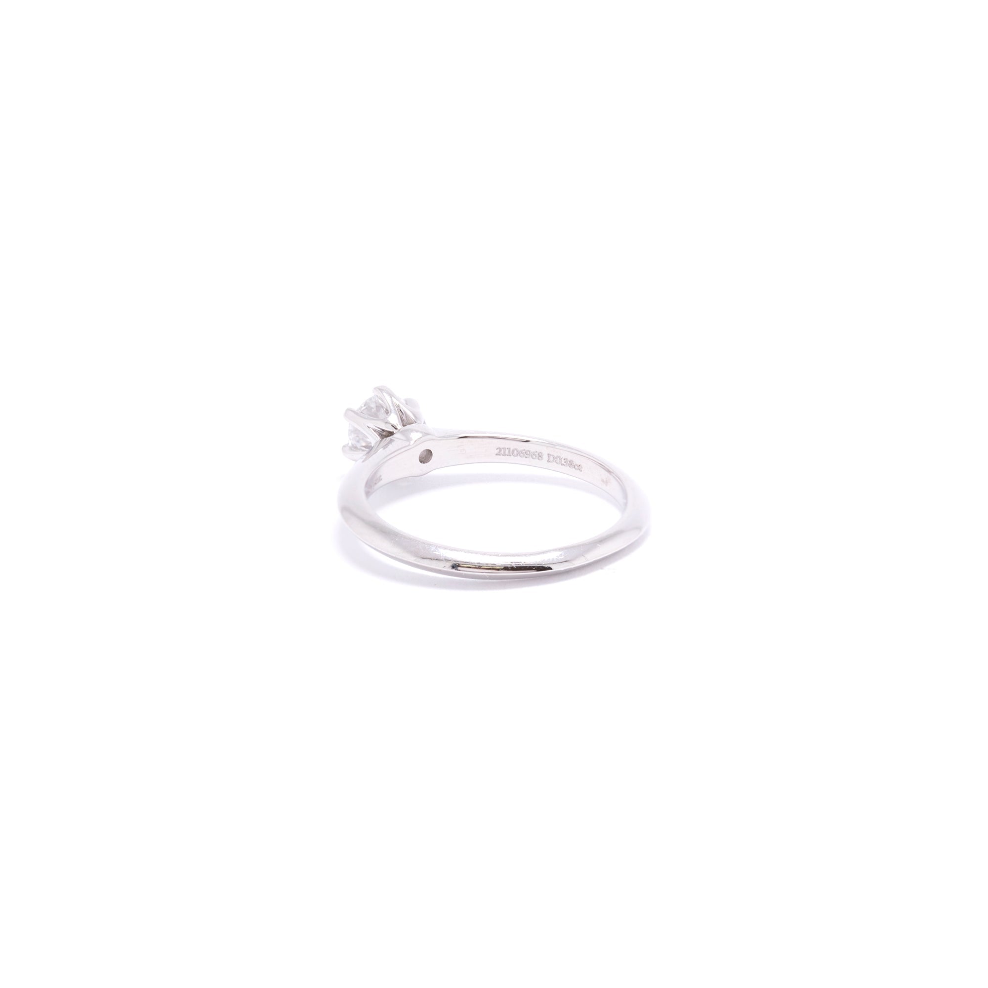 Tiffany & Co. Solitaire Diamond Engagement Ring w/ Box & Certificate