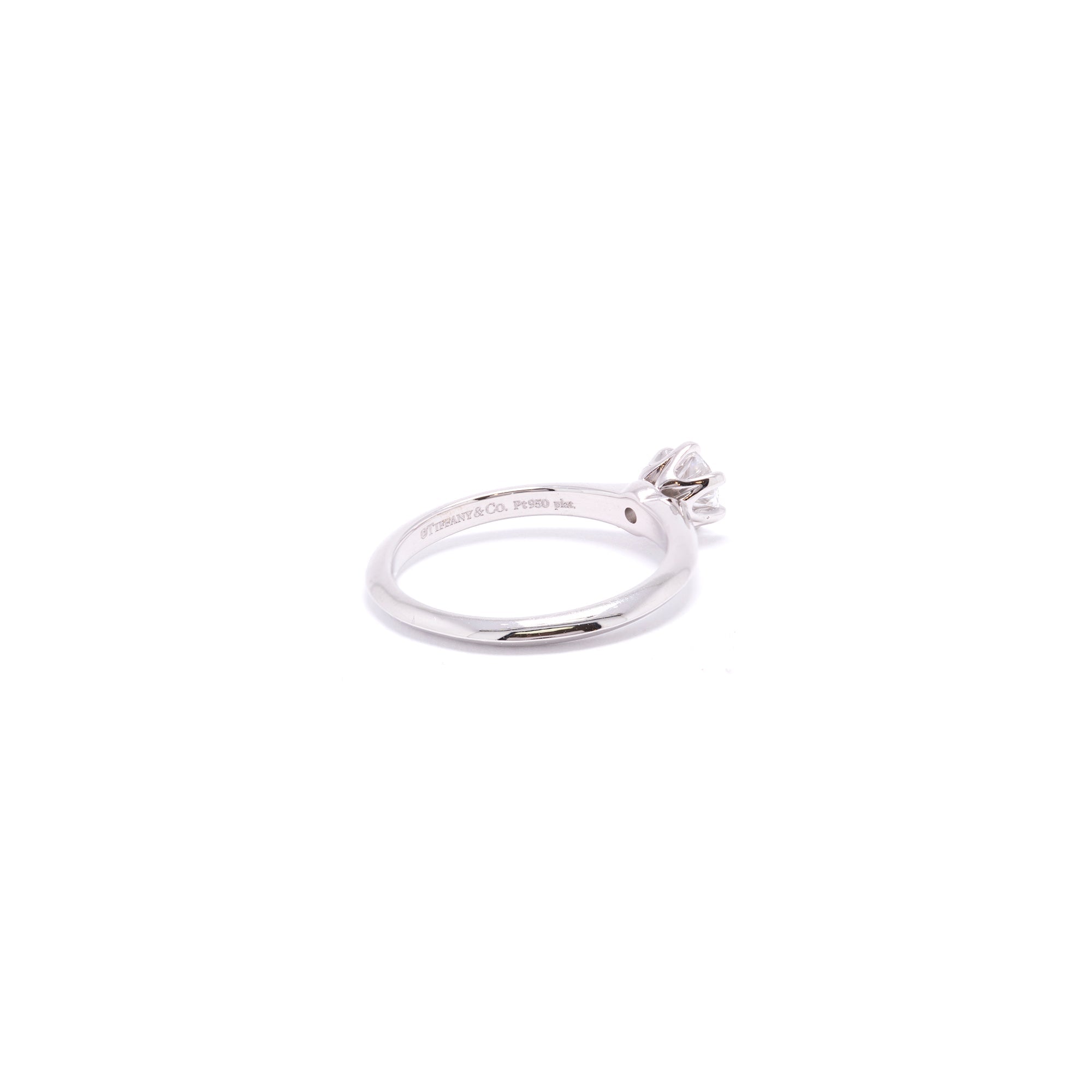 Tiffany & Co. Solitaire Diamond Engagement Ring w/ Box & Certificate