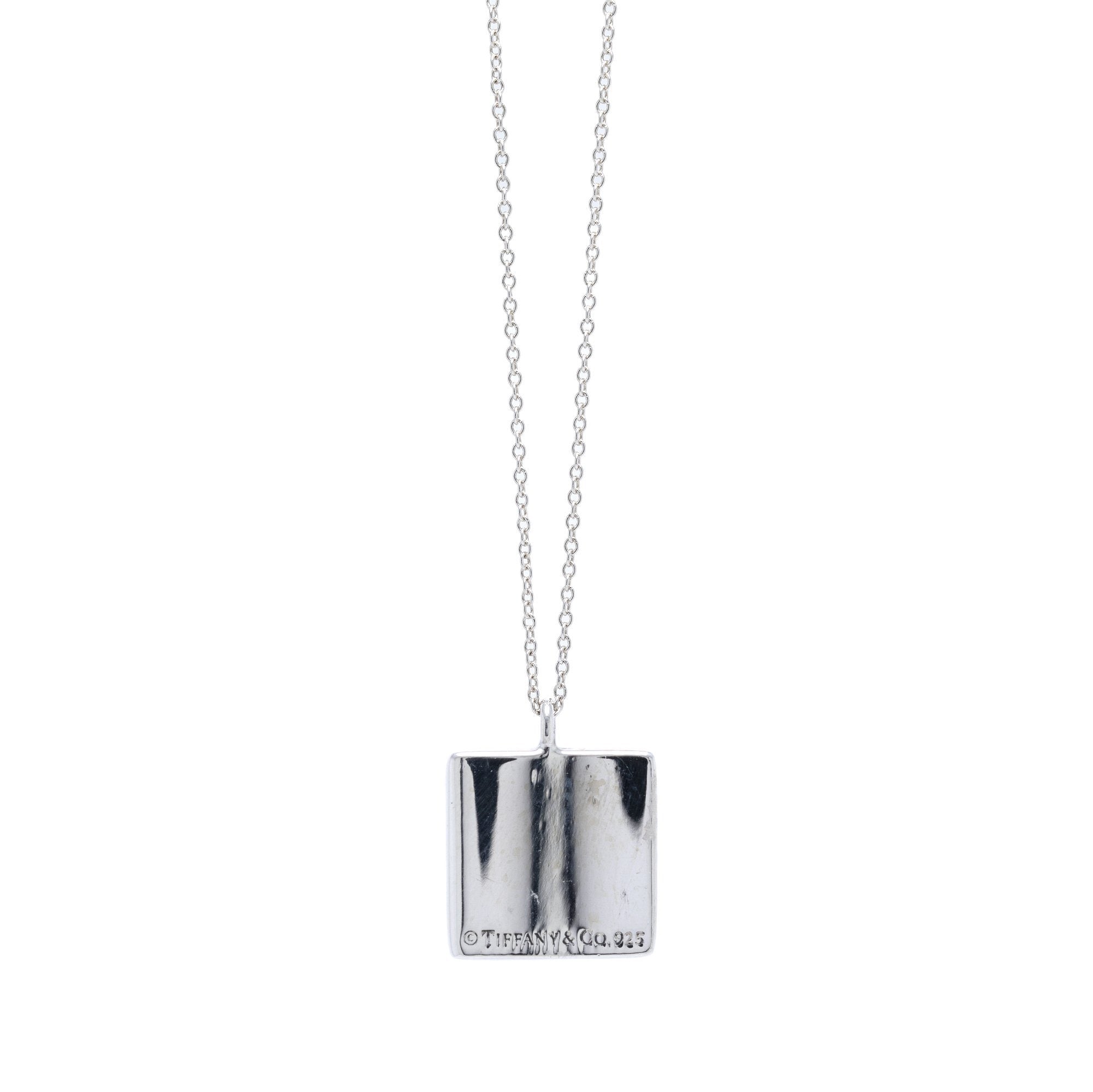Tiffany & Co. Square Notes Pendant Necklace